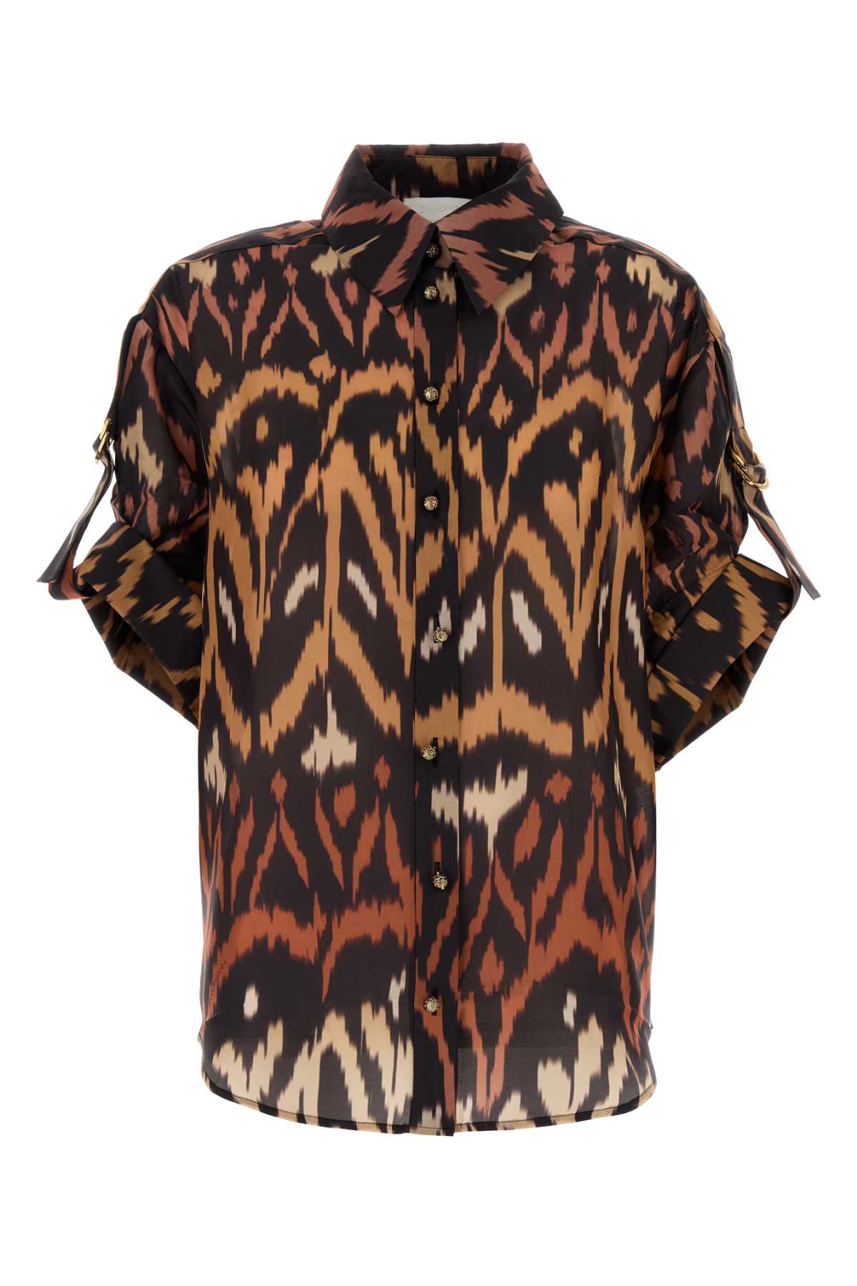 Zimmermann Women Printed Silk Aster Shirt ZIMMERMANN