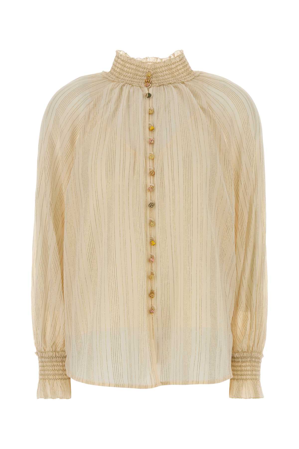 Zimmermann Women Cream Cotton Blend Aster Shirt ZIMMERMANN