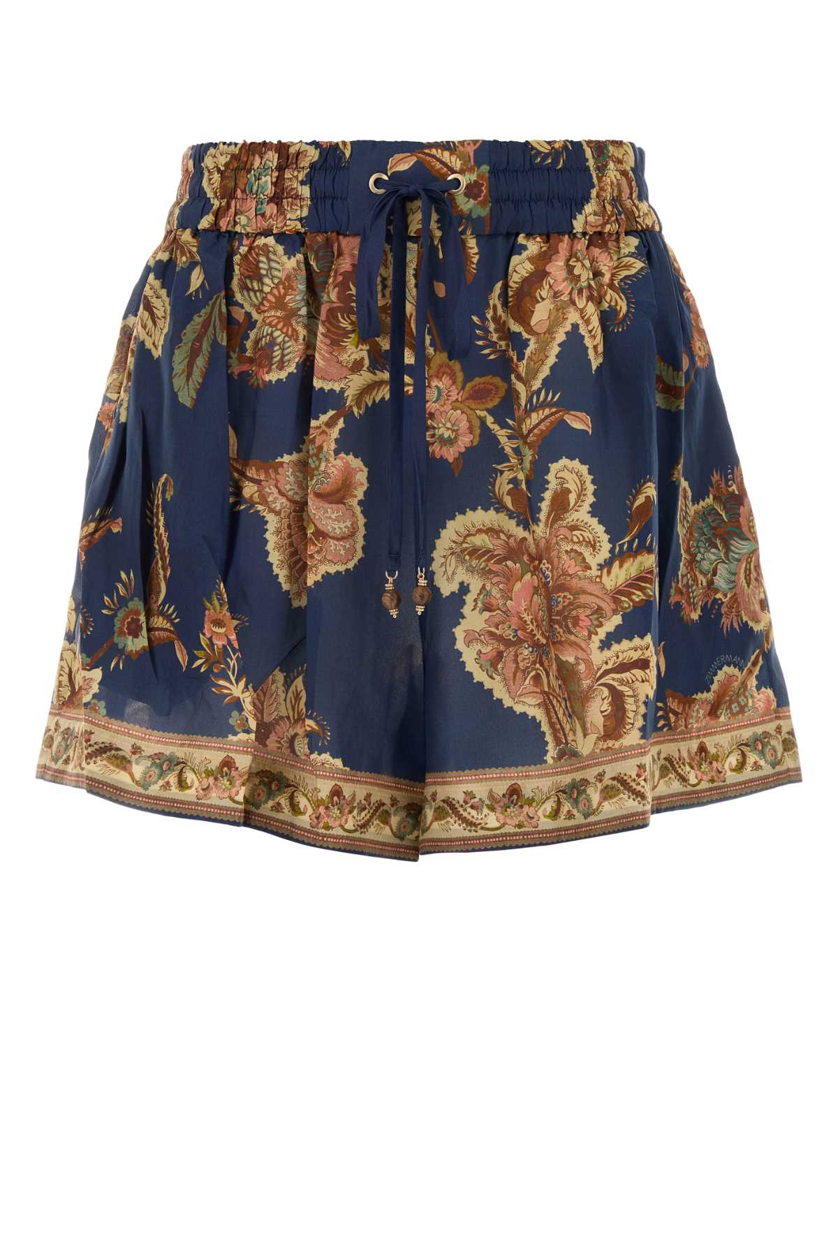 Zimmermann Women Printed Silk Aster Shorts ZIMMERMANN