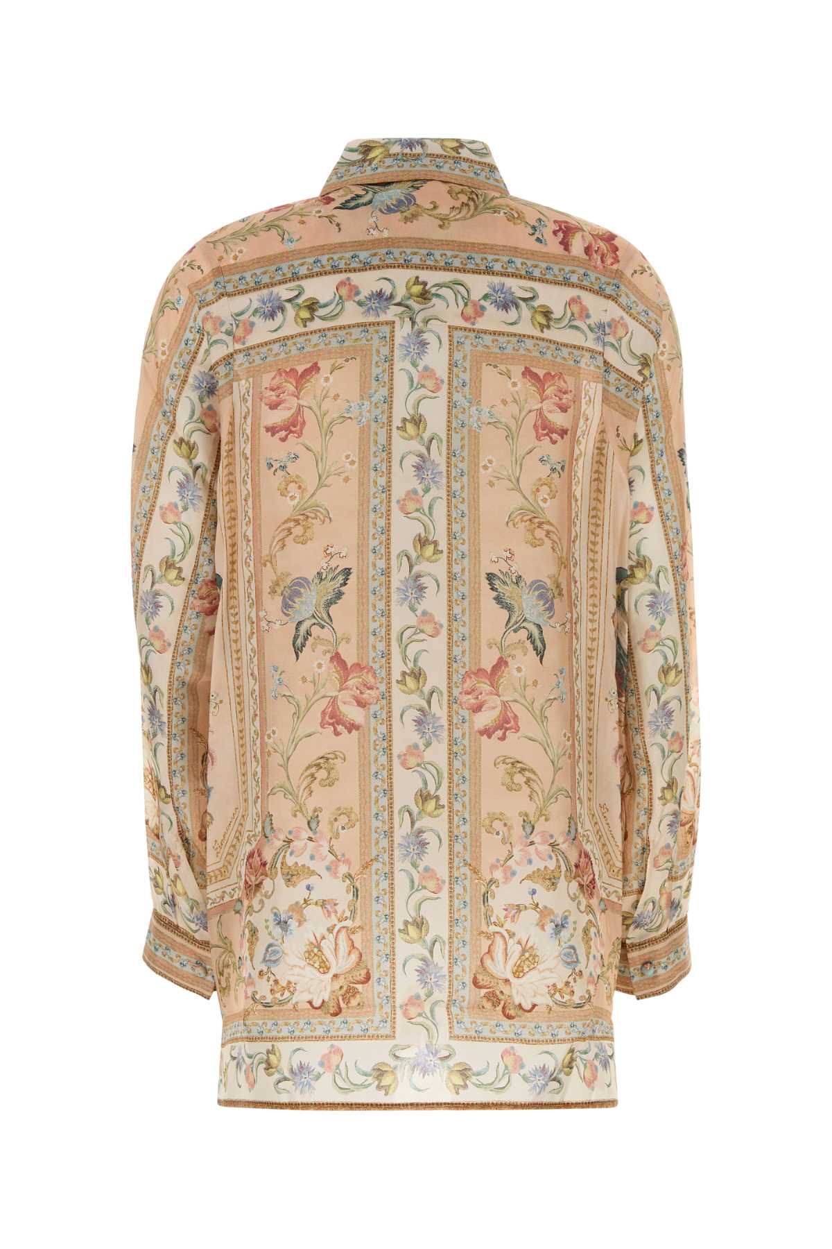 Zimmermann Women Printed Silk Oversize Roselight Shirt ZIMMERMANN