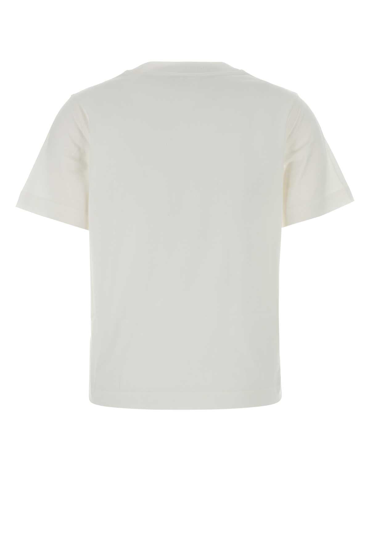 Burberry Women White Cotton T-Shirt BURBERRY