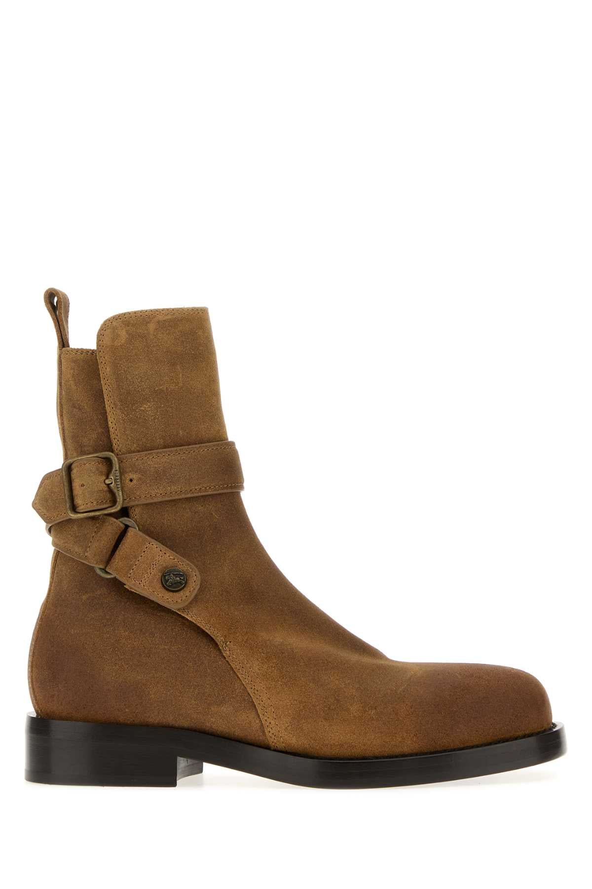Burberry Women Brown Suede Boots BURBERRY