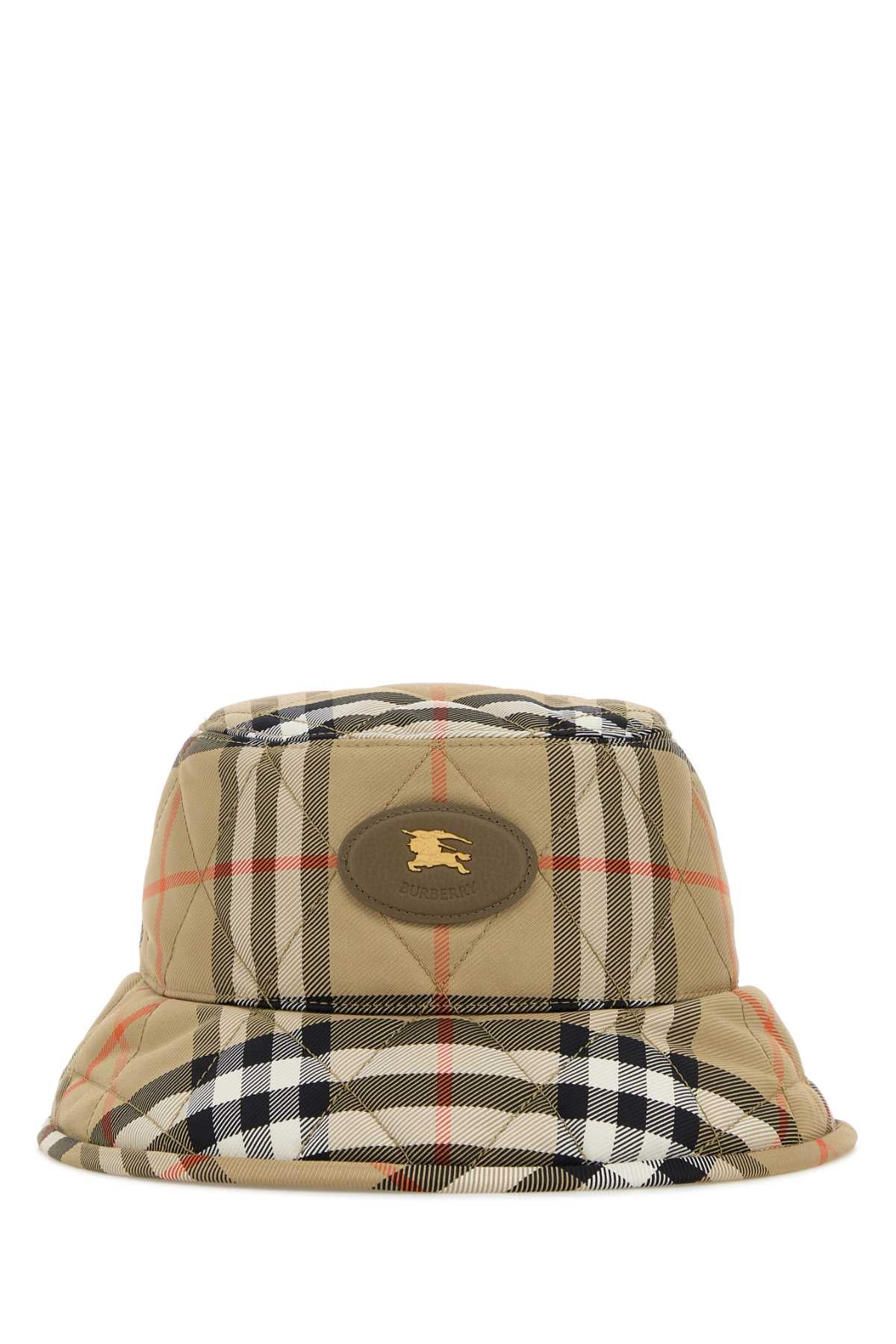 Burberry Women Embroidered Nylon Bucket Hat BURBERRY