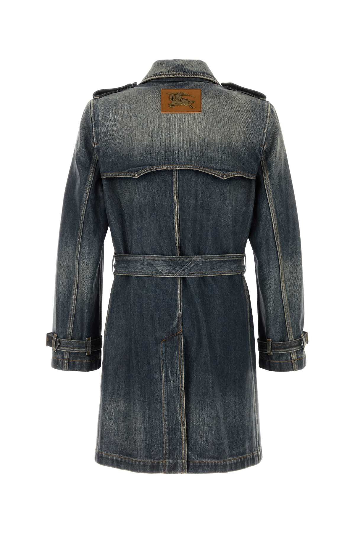 Burberry Men Denim Trench Coat BURBERRY
