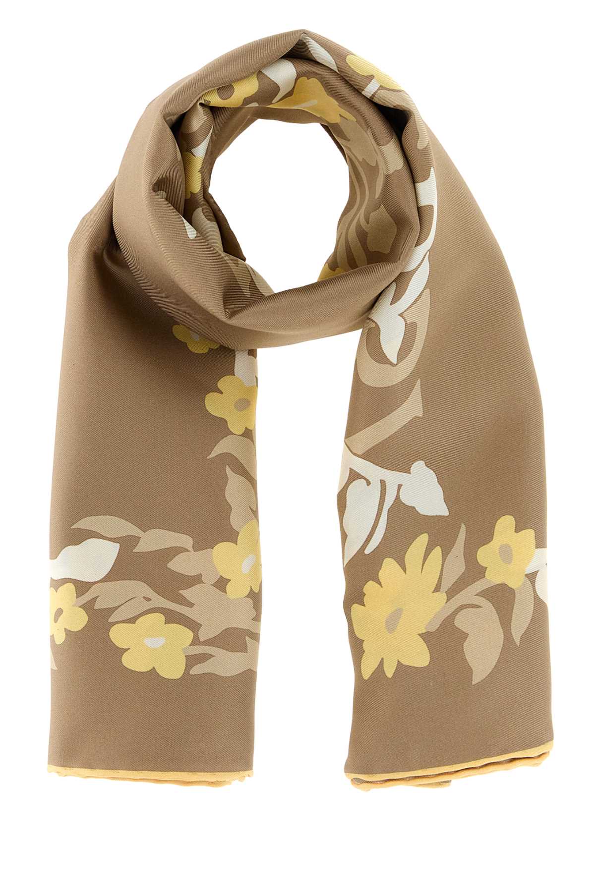 Burberry Unisex Beige Silk Foulard BURBERRY