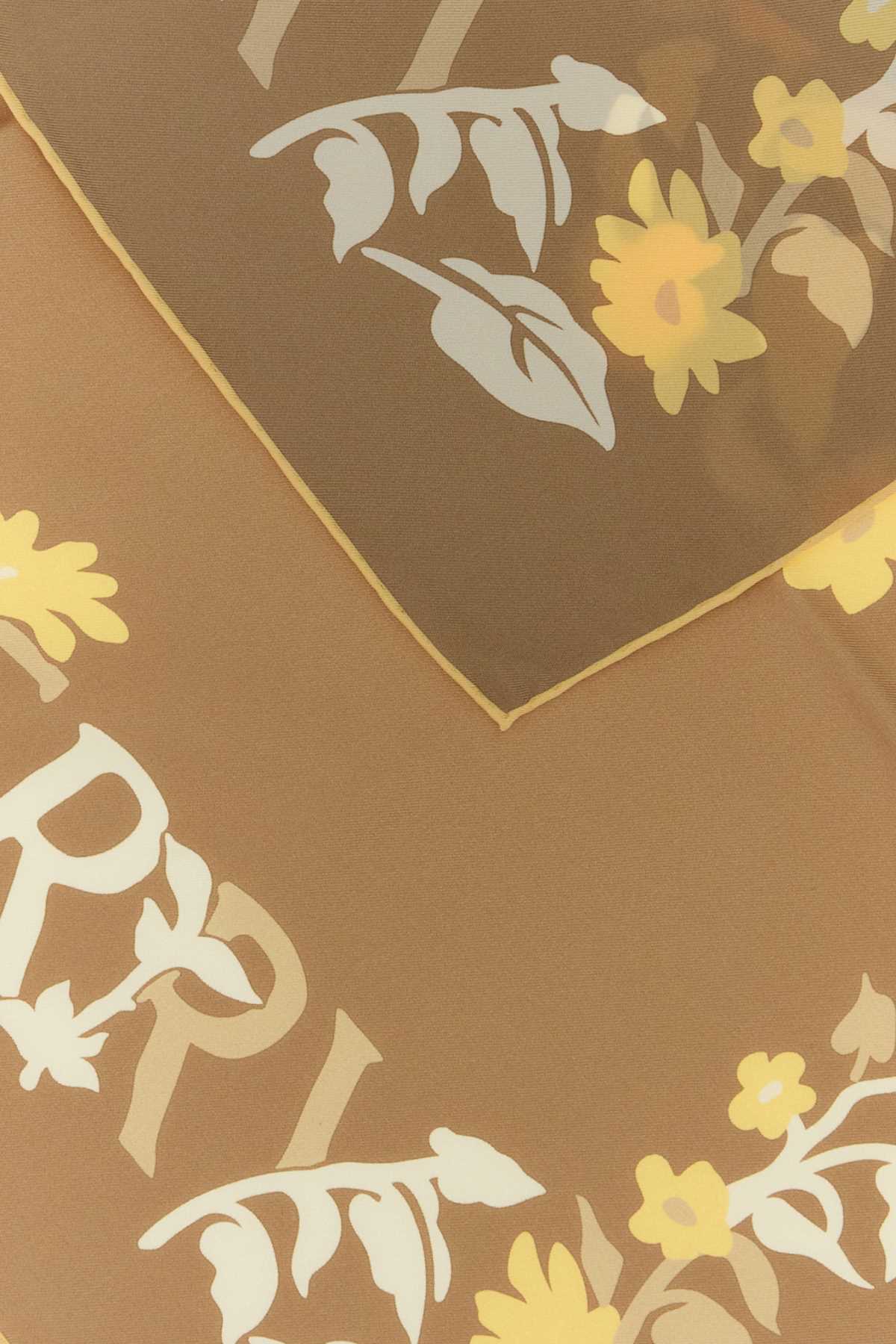Burberry Unisex Beige Silk Foulard BURBERRY
