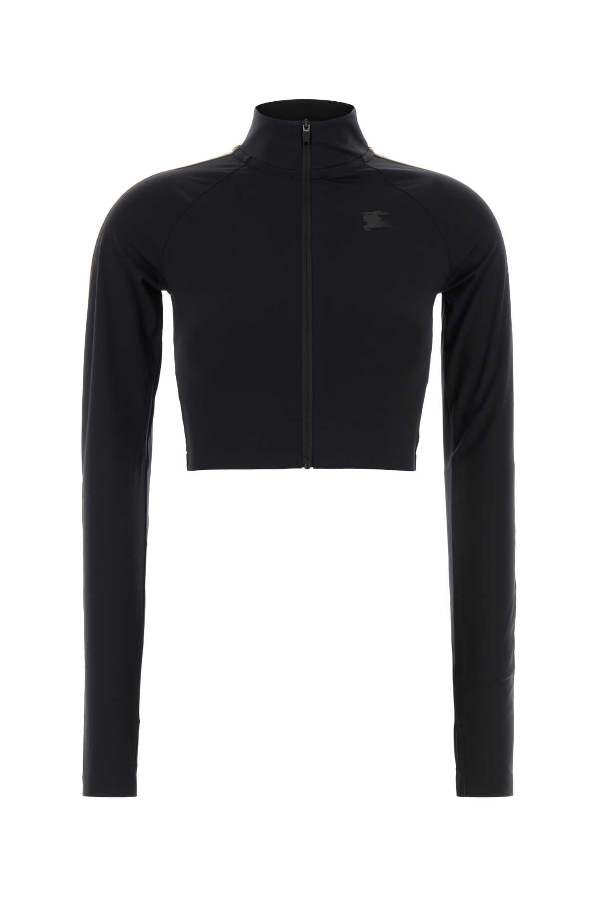 Burberry Women Black Stretch Nylon Sweatshirt BURBERRY