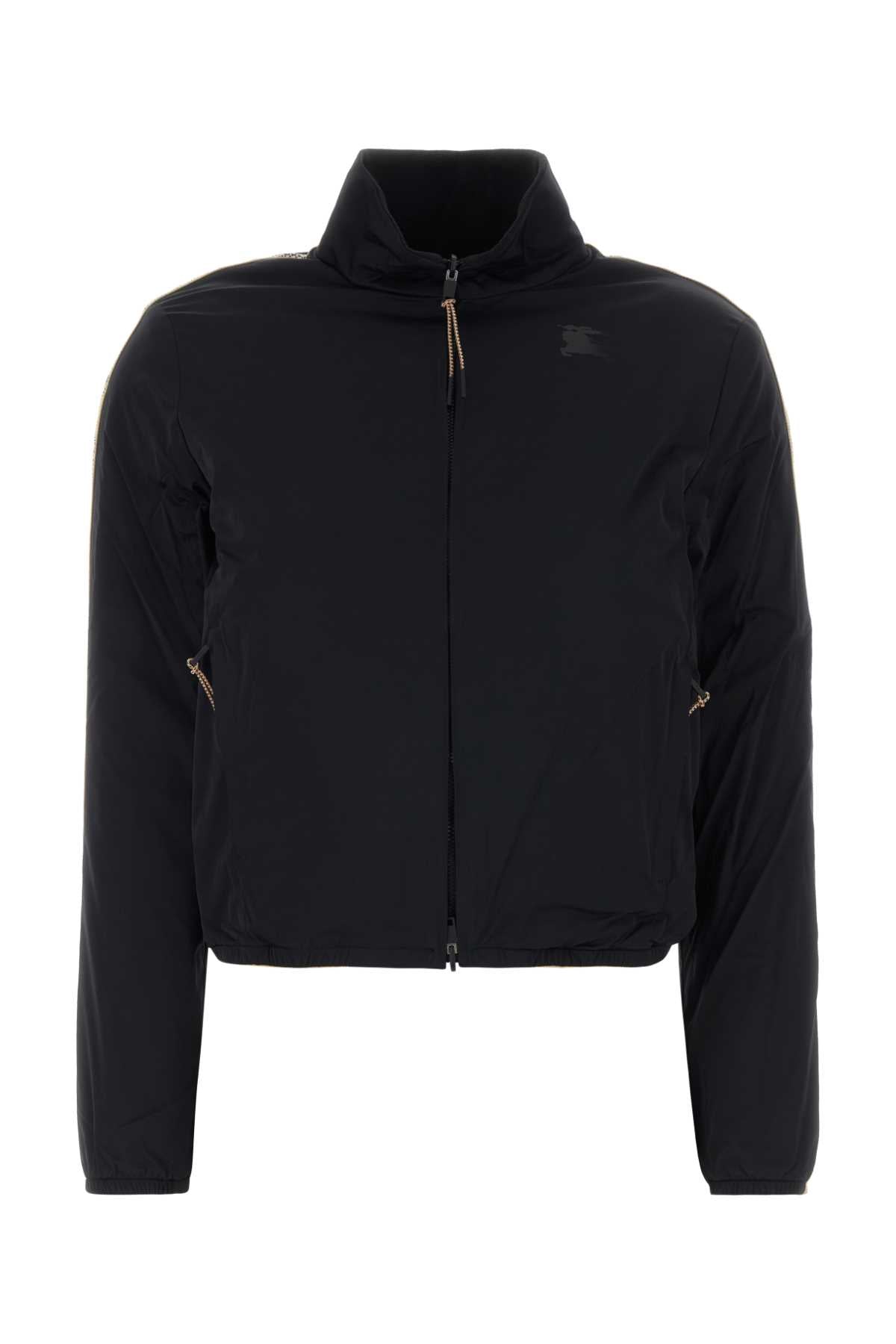 Burberry Women Black Stretch Nylon Reversible Jacket