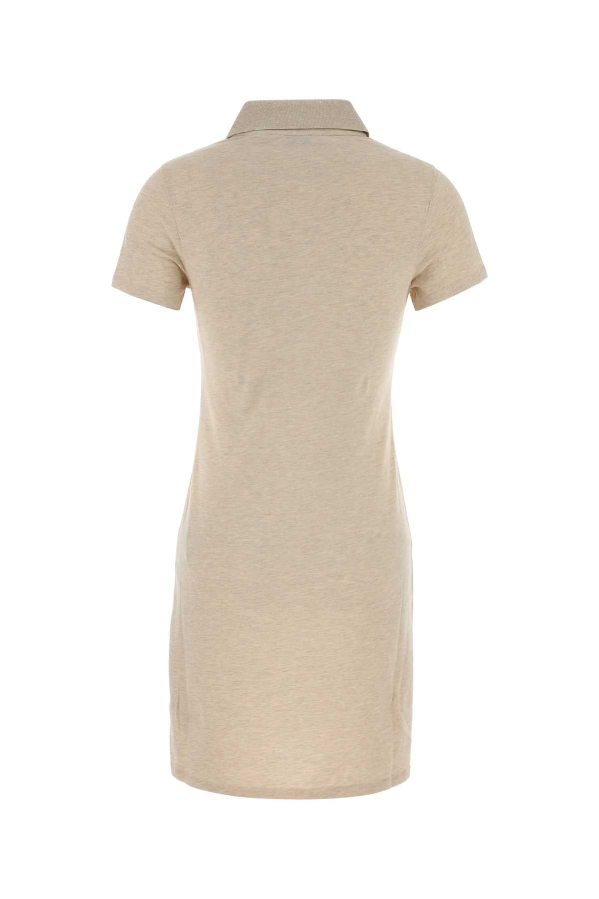 Burberry Women Melange Sand Piquet Polo Dress BURBERRY