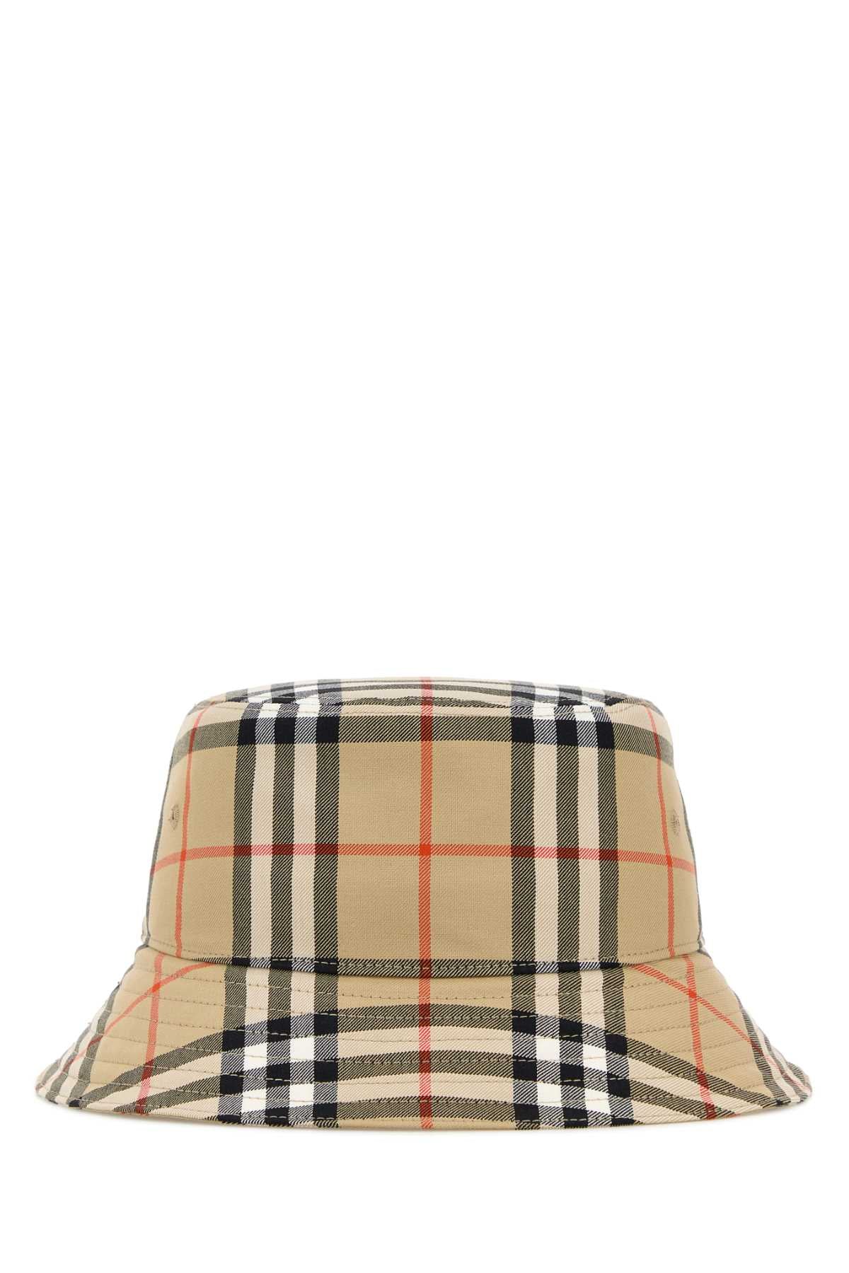 Burberry Unisex Embroidered Canvas Bucket Hat BURBERRY