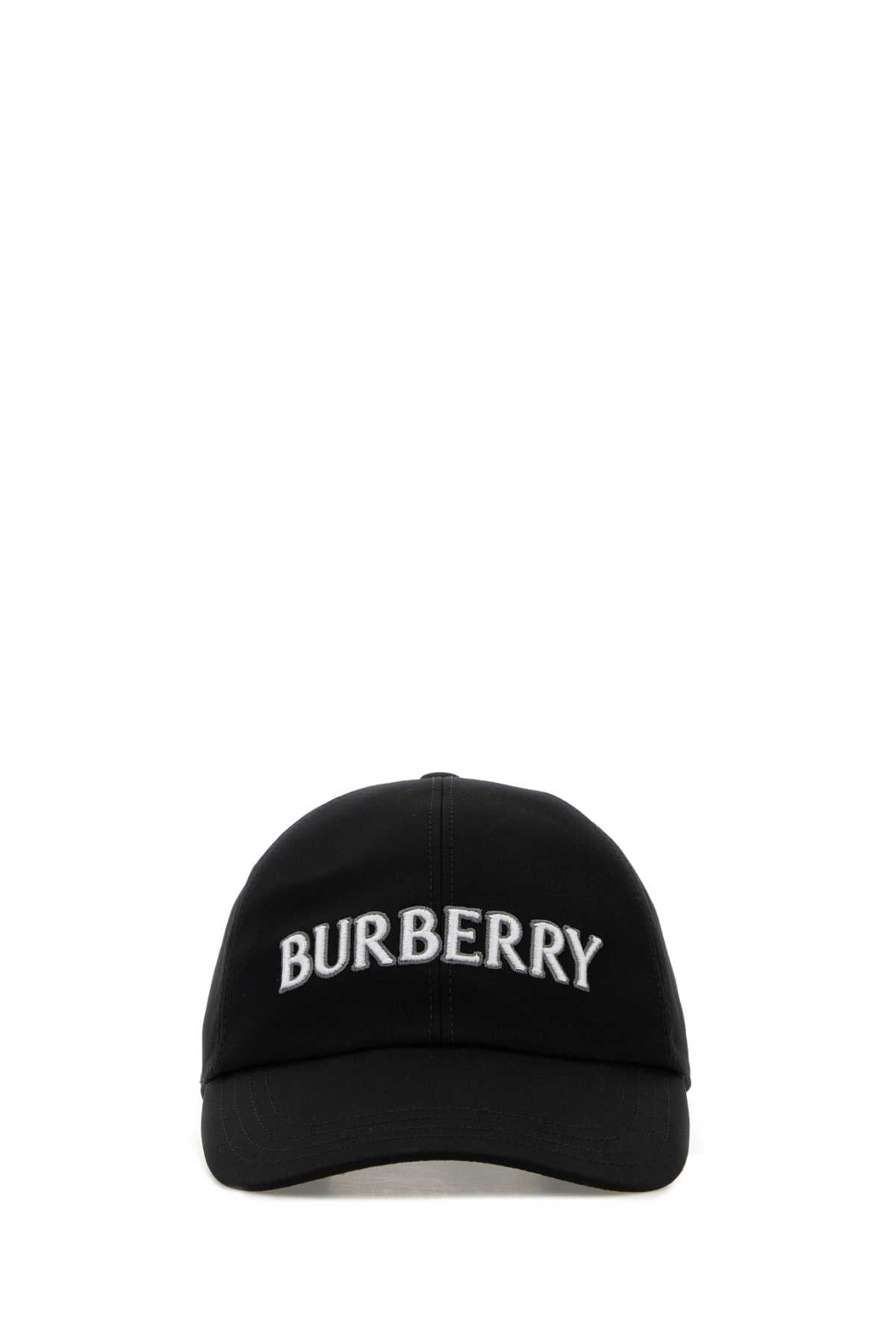 Burberry Women Black Gabardine Baseball Cap BURBERRY