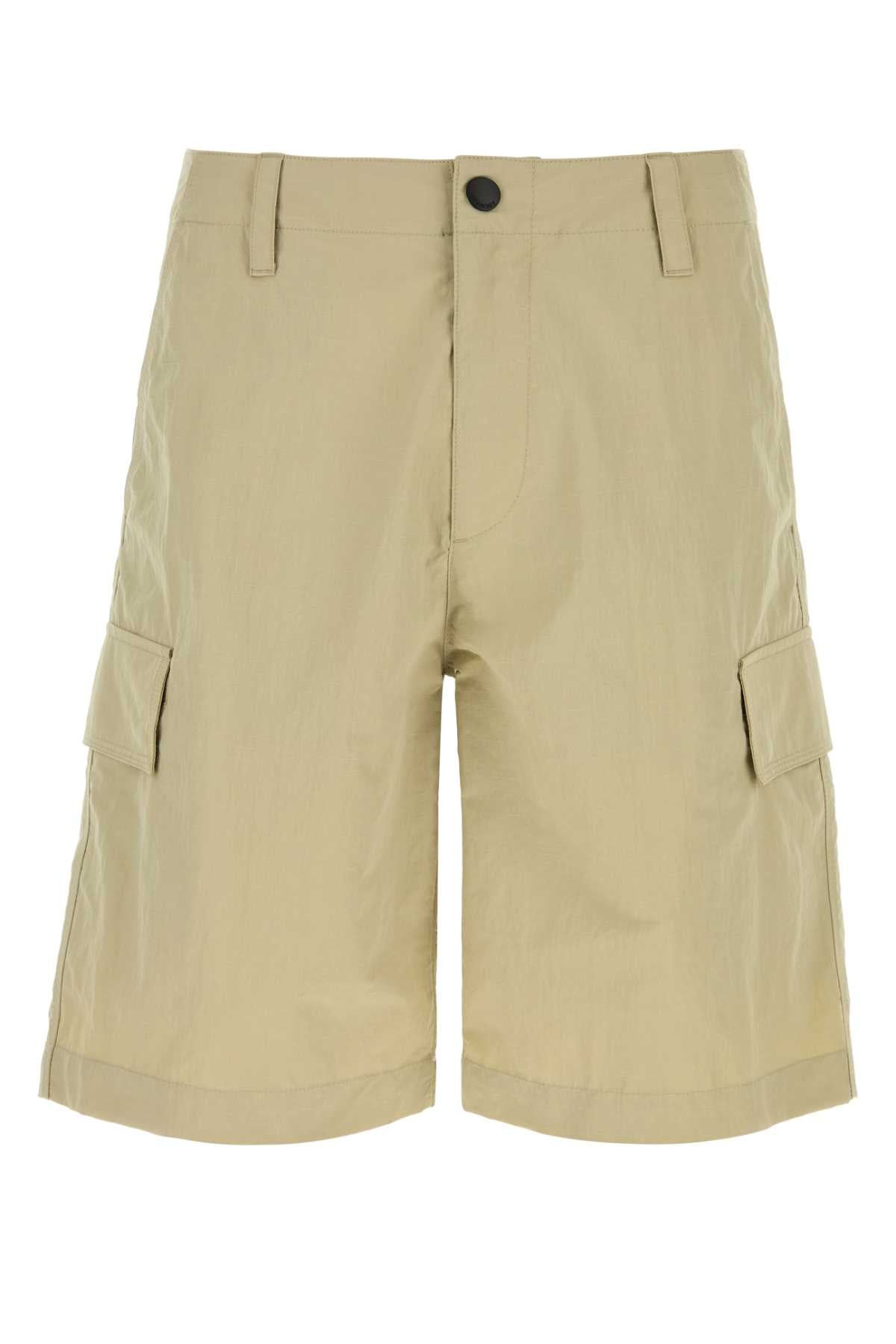 Burberry Men Beige Nylon Bermuda Shorts BURBERRY