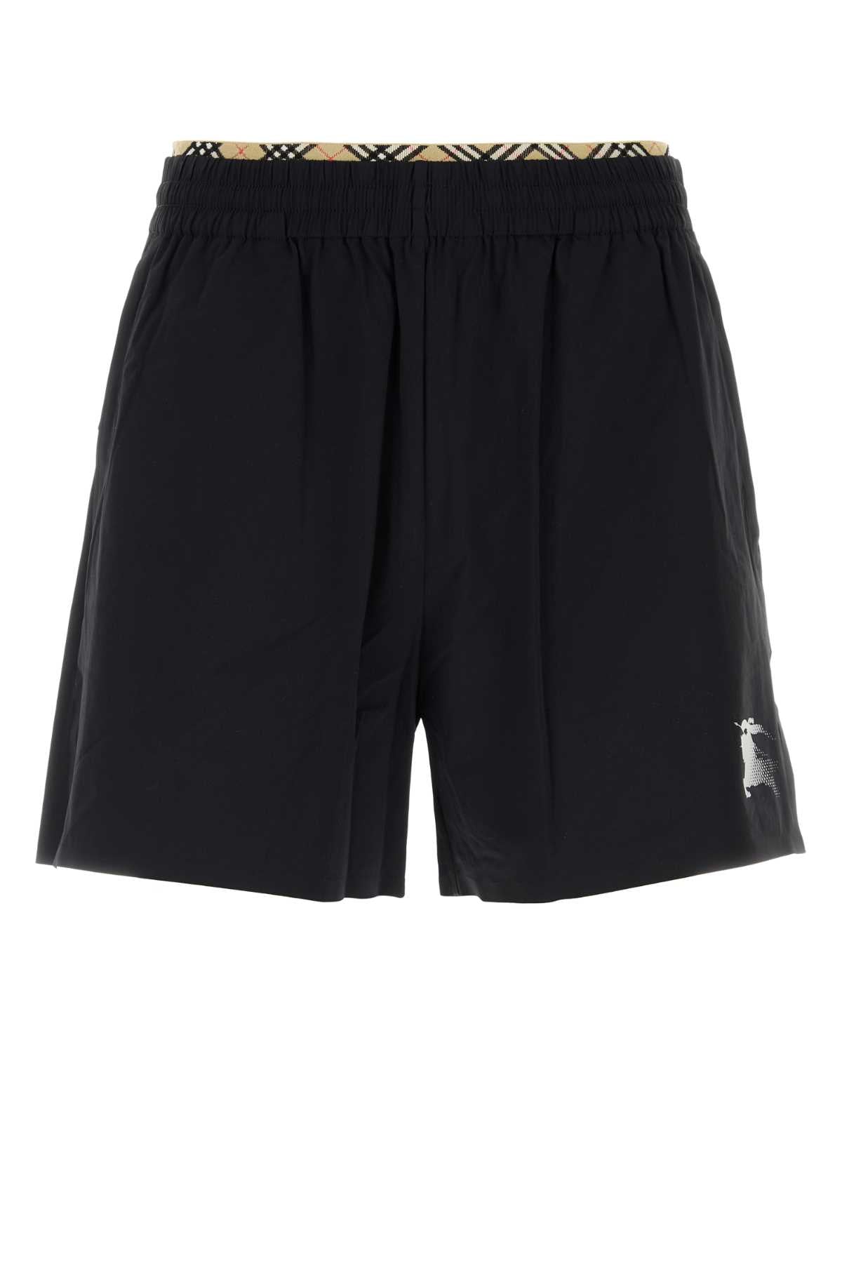 Burberry Men Black Stretch Nylon Bermuda Shorts BURBERRY