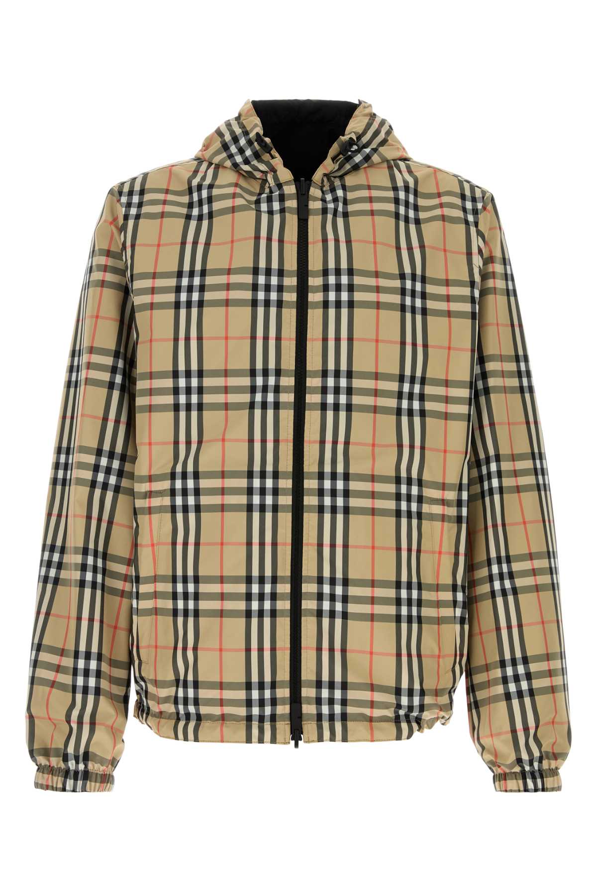 Burberry Men Printed Polyester Reversible Jacket BURBERRY