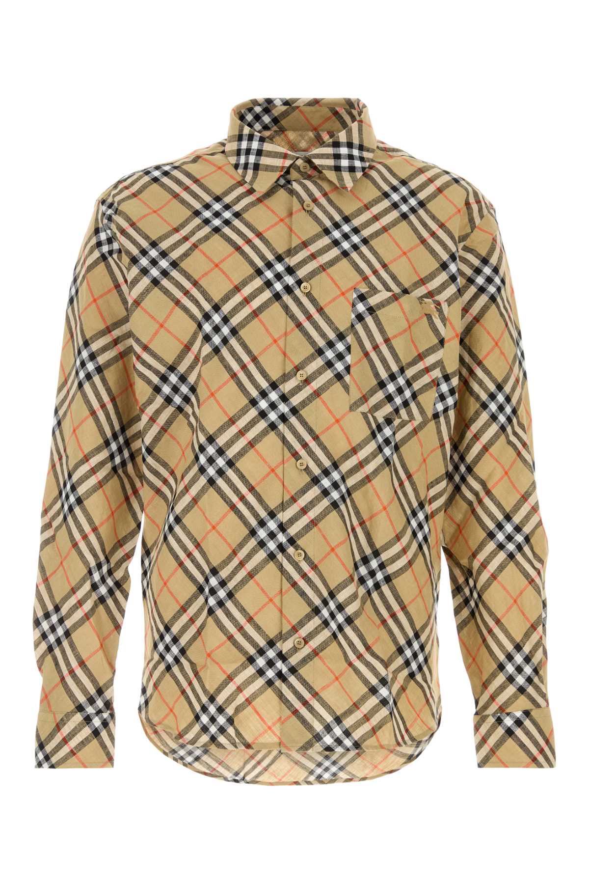 Burberry Men Embroidered Linen Shirt BURBERRY