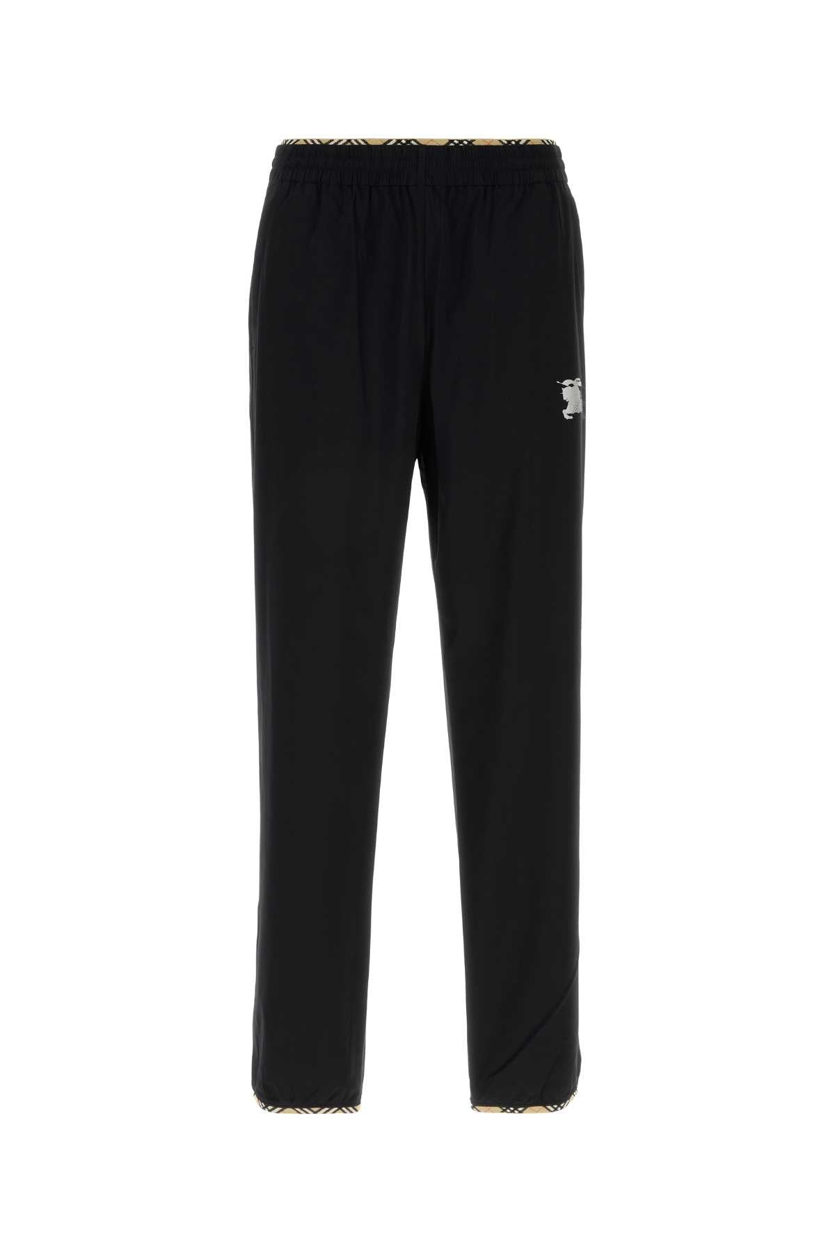 Burberry Men Black Stretch Nylon Joggers BURBERRY