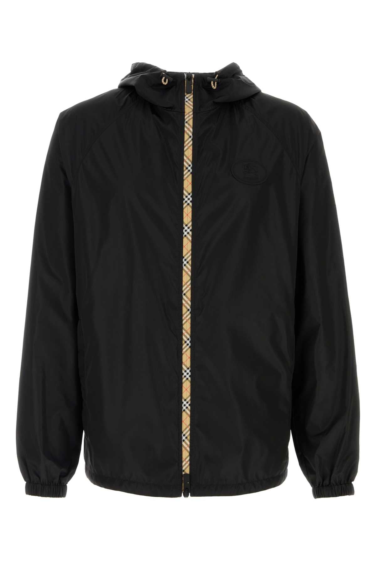 Burberry Men Black Nylon Windbreaker BURBERRY
