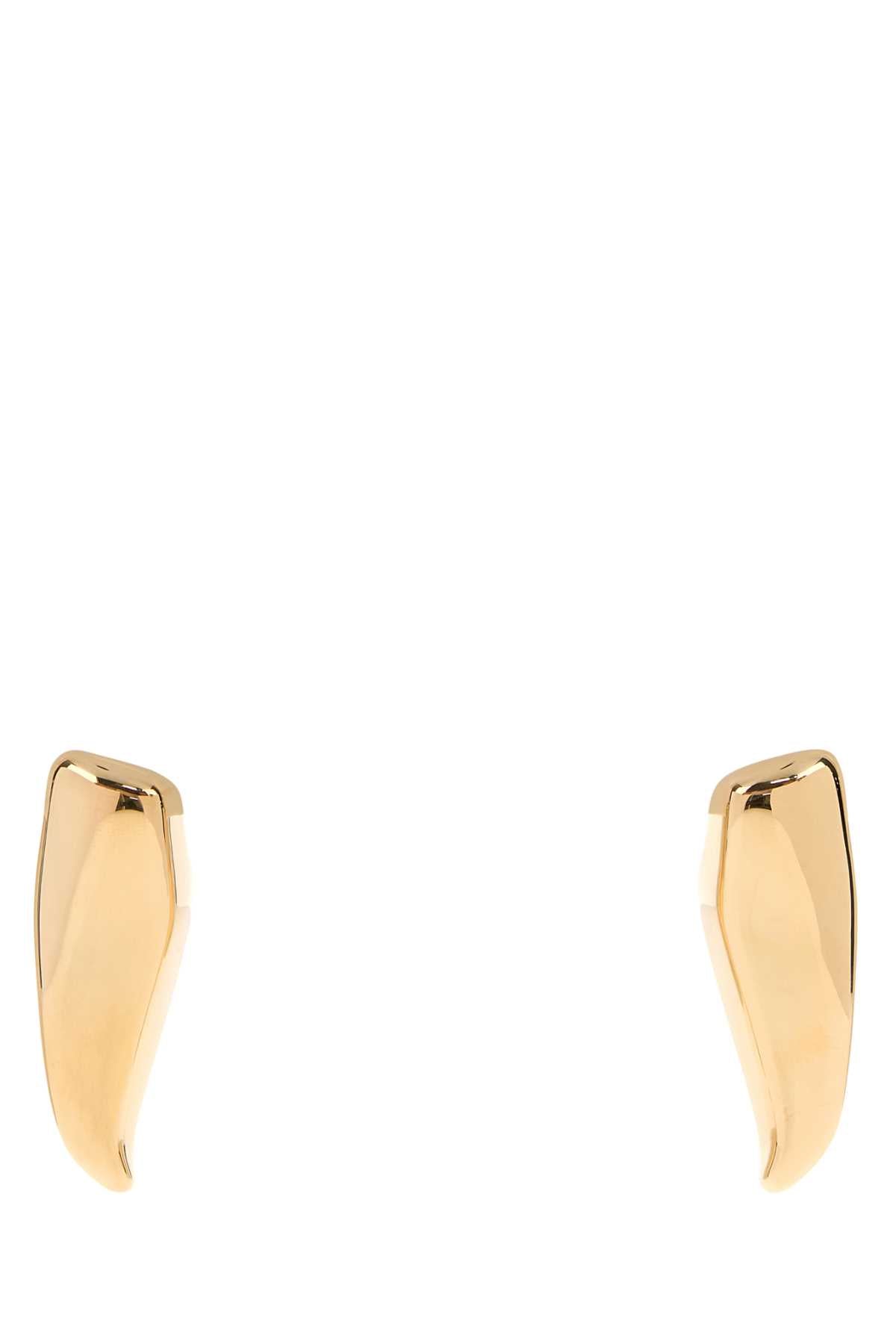 Bottega Veneta Women Gold Silver Large Prisma Earrings BOTTEGA VENETA