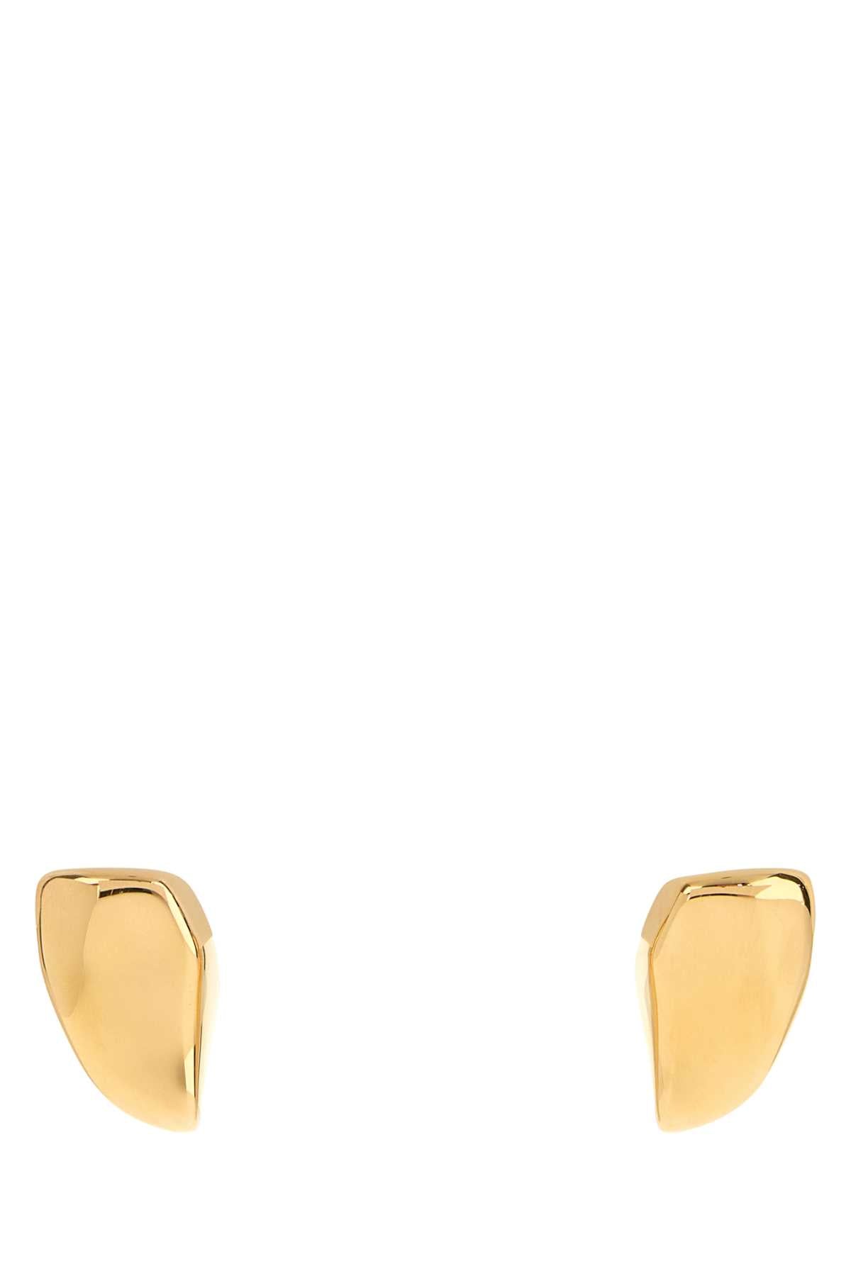 Bottega Veneta Women Gold Silver Small Prisma Earrings BOTTEGA VENETA