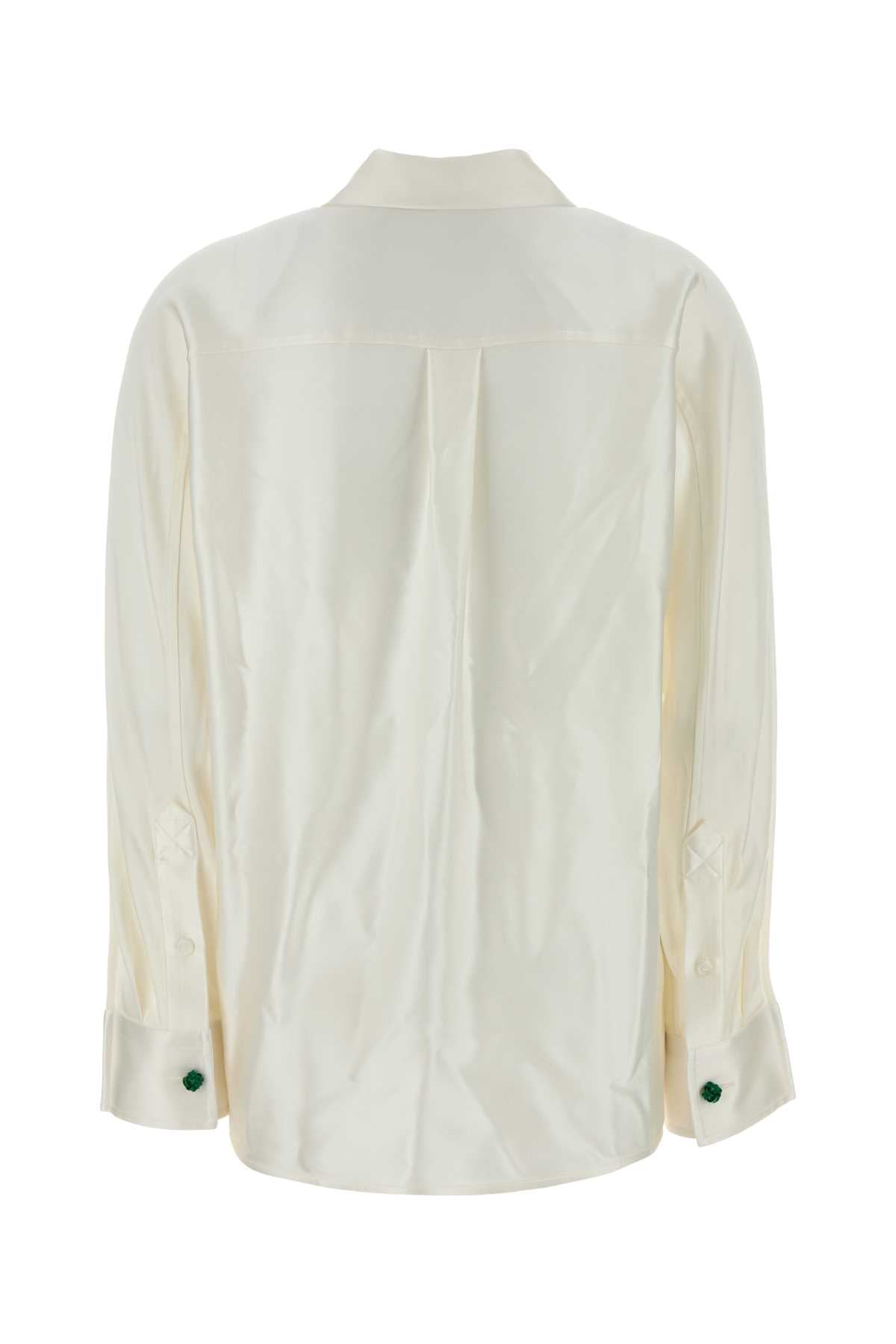 Bottega Veneta Women Ivory Silk Shirt BOTTEGA VENETA