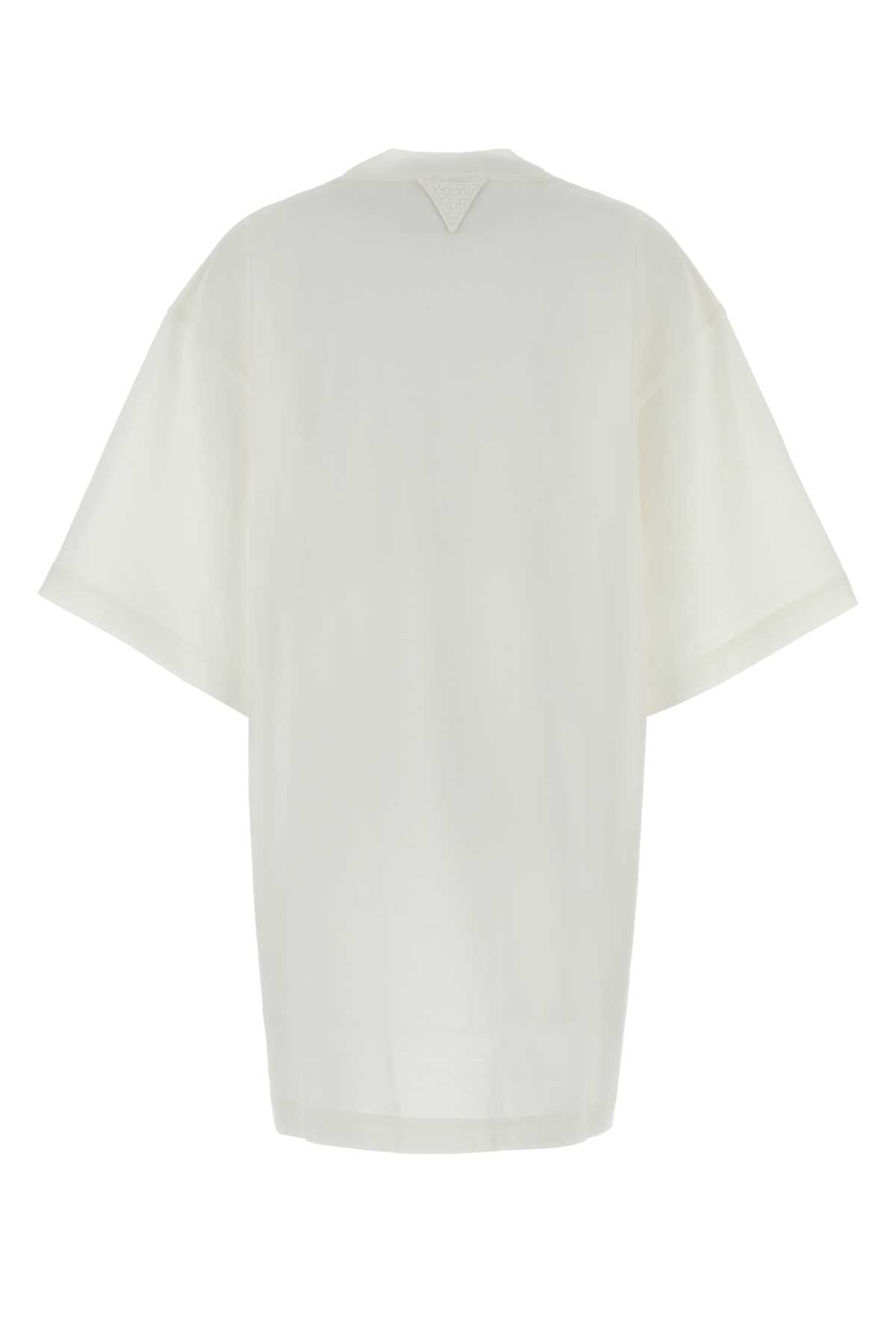 Bottega Veneta Women Tshirt Bianca Scritta Vintage BOTTEGA VENETA