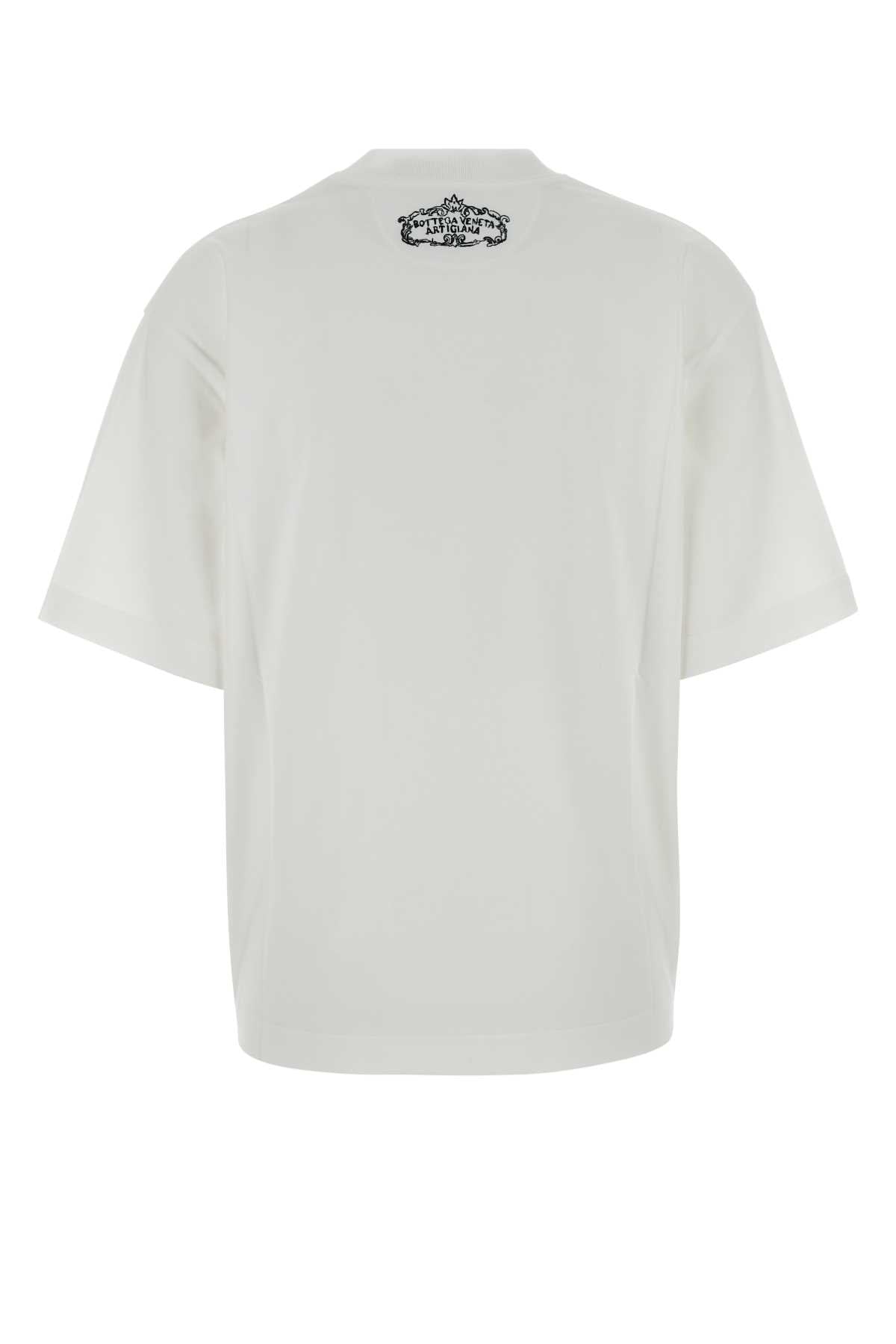 Bottega Veneta Women White Cotton T-Shirt BOTTEGA VENETA