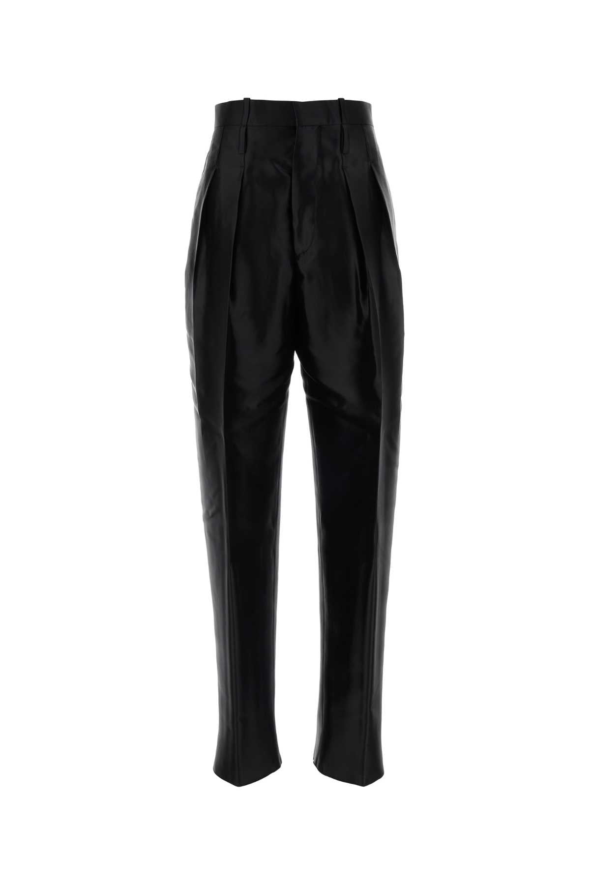 Bottega Veneta Women Black Taffeta Pant BOTTEGA VENETA