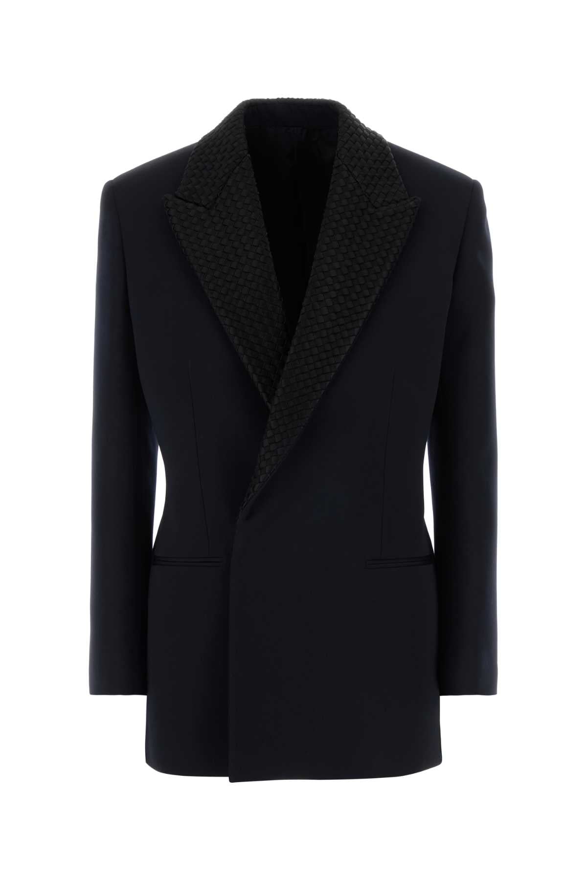 Bottega Veneta Women Midnight Blue Wool Blazer BOTTEGA VENETA