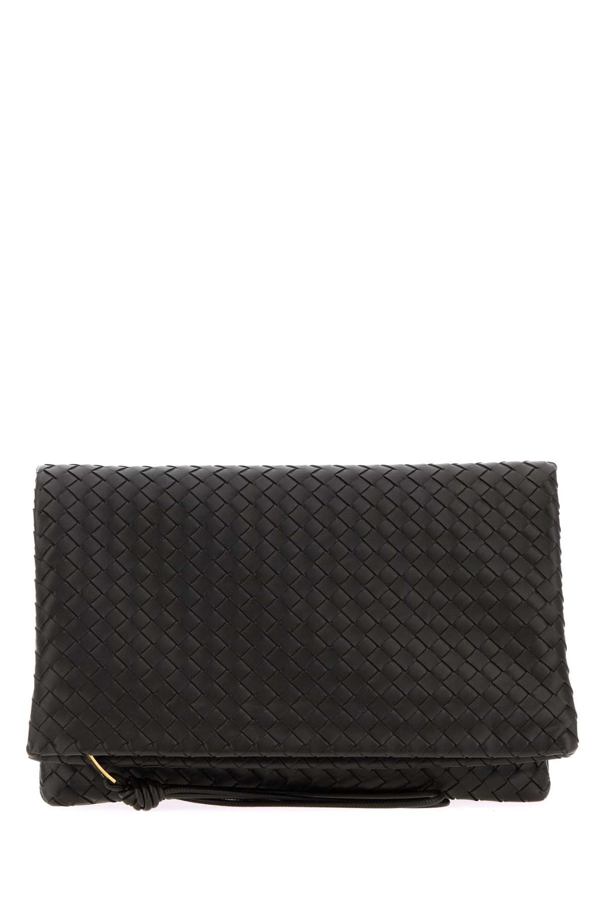 Bottega Veneta Women Dark Brown Leather Giornale Clutch BOTTEGA VENETA