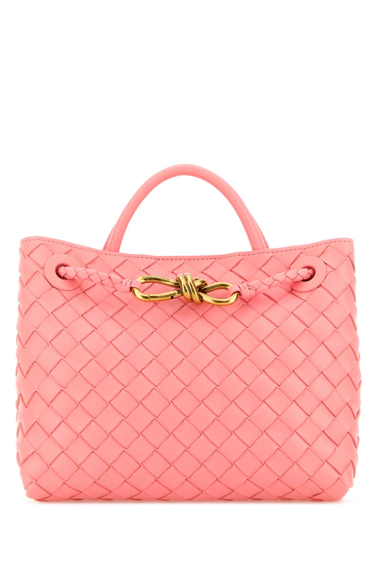 Bottega Veneta Women Pink Leather Small Andiamo Handbag BOTTEGA VENETA