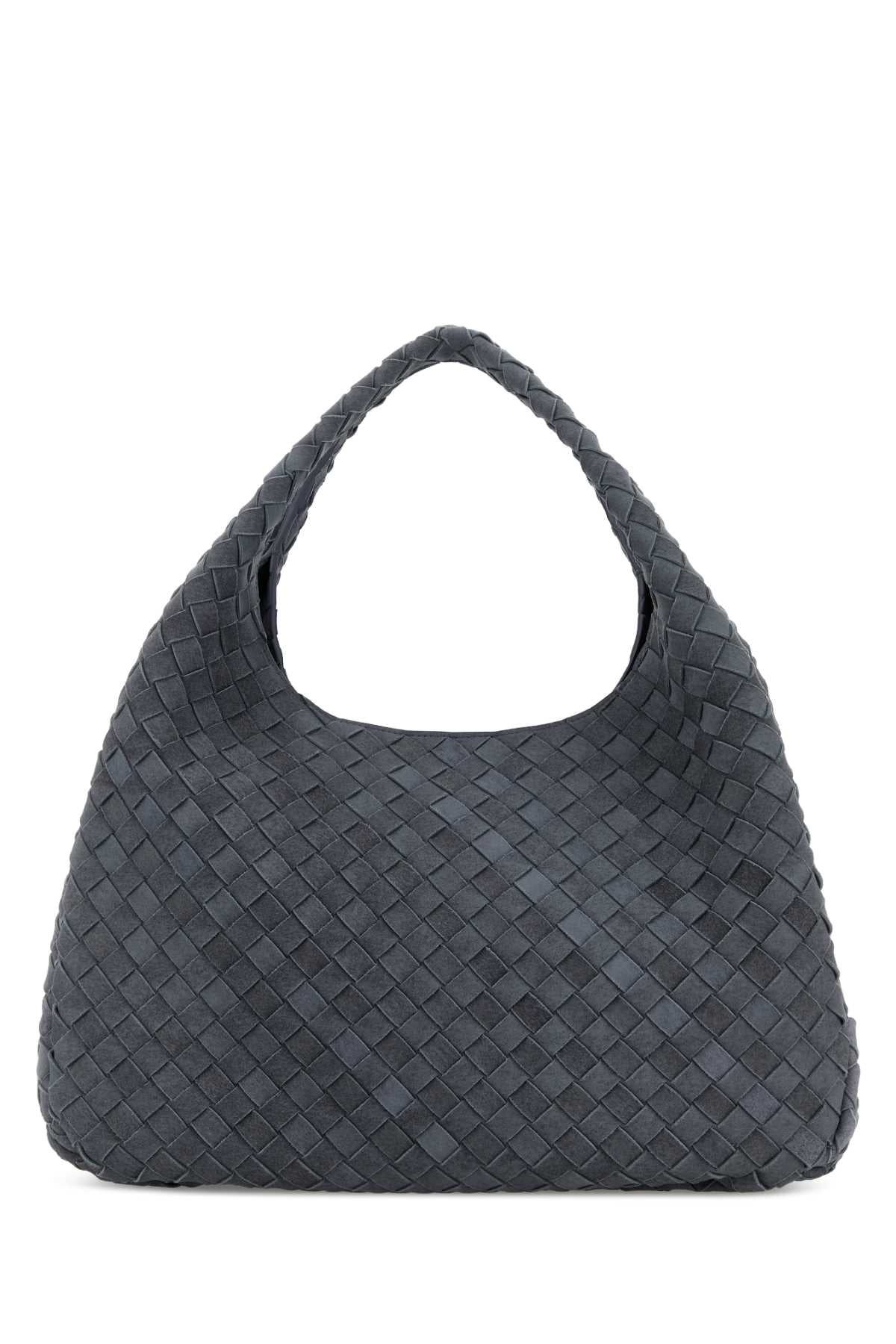 Bottega Veneta Women Air Force Blue Suede Large Campana Shopping Bag BOTTEGA VENETA