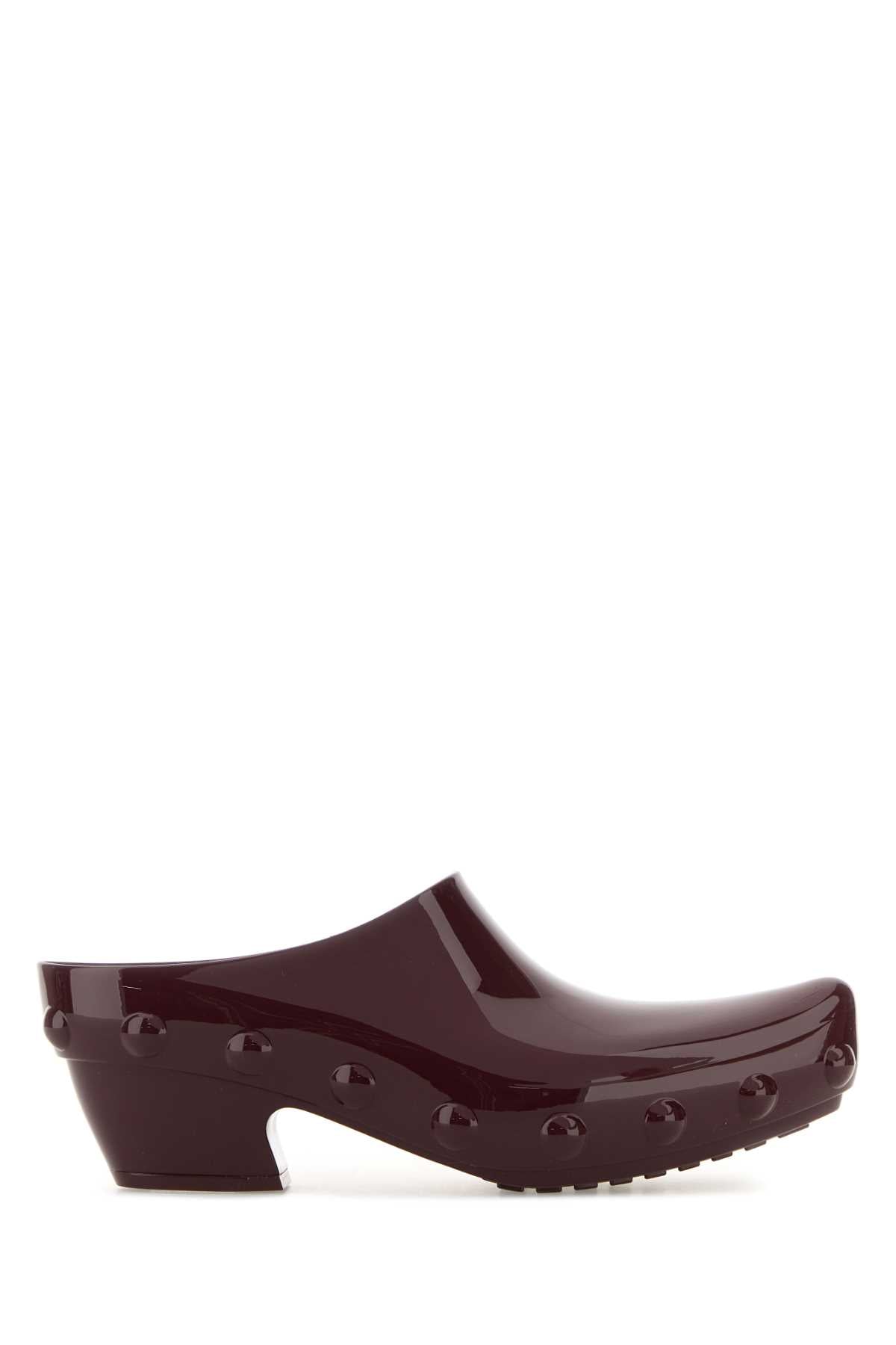 Bottega Veneta Women Aubergine Rubber Gondola Mules BOTTEGA VENETA