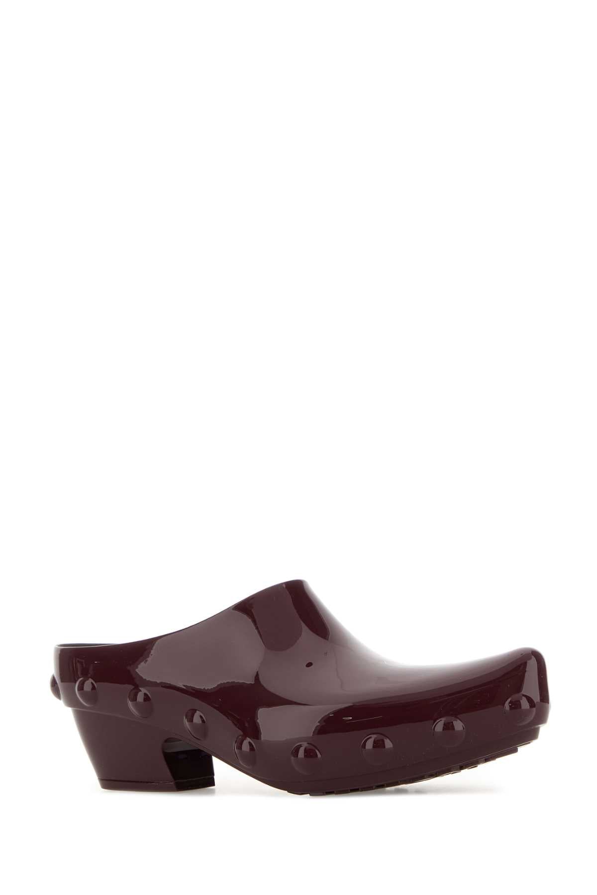 Bottega Veneta Women Aubergine Rubber Gondola Mules BOTTEGA VENETA