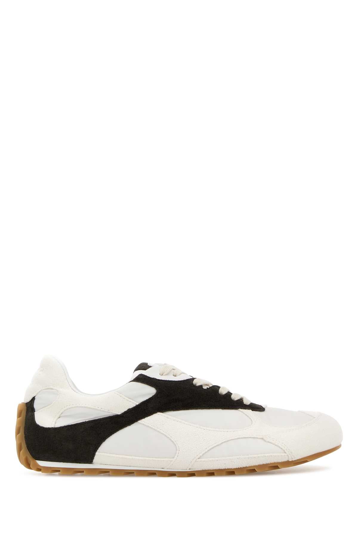 Bottega Veneta Women Two-Tone Suede And Fabric Orbit Sneakers BOTTEGA VENETA