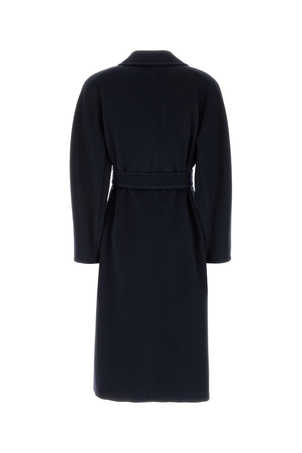 Max Mara Women Navy Blue Wool Blend Madame Coat MAX MARA