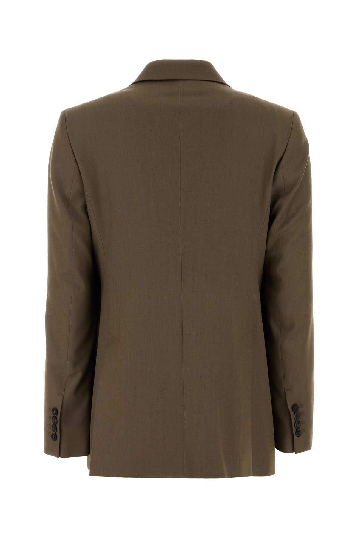 Max Mara Women Sage Green Wool Unione Blazer MAX MARA