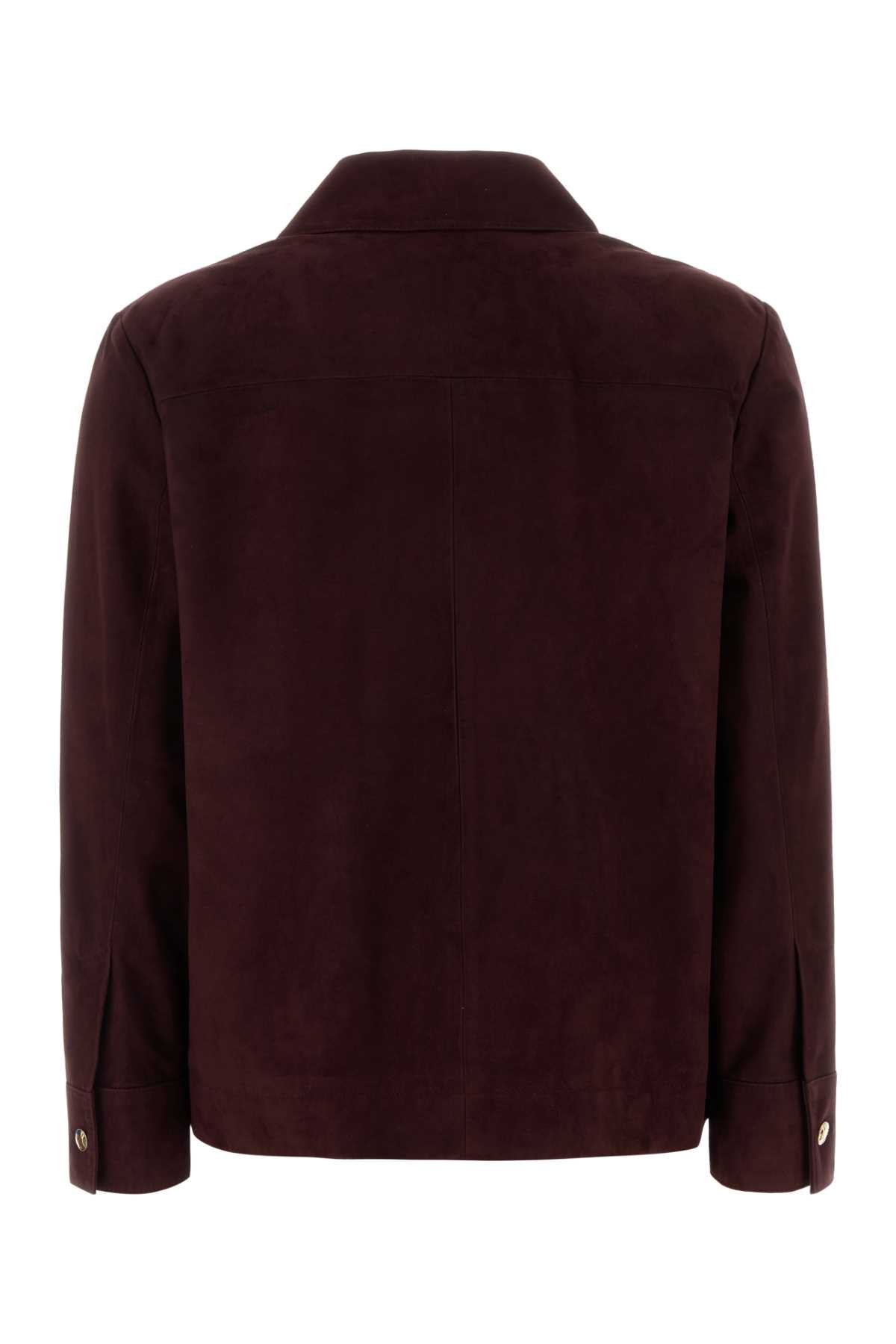S Maxmara Women Grape Suede Abisso Jacket S MAX MARA
