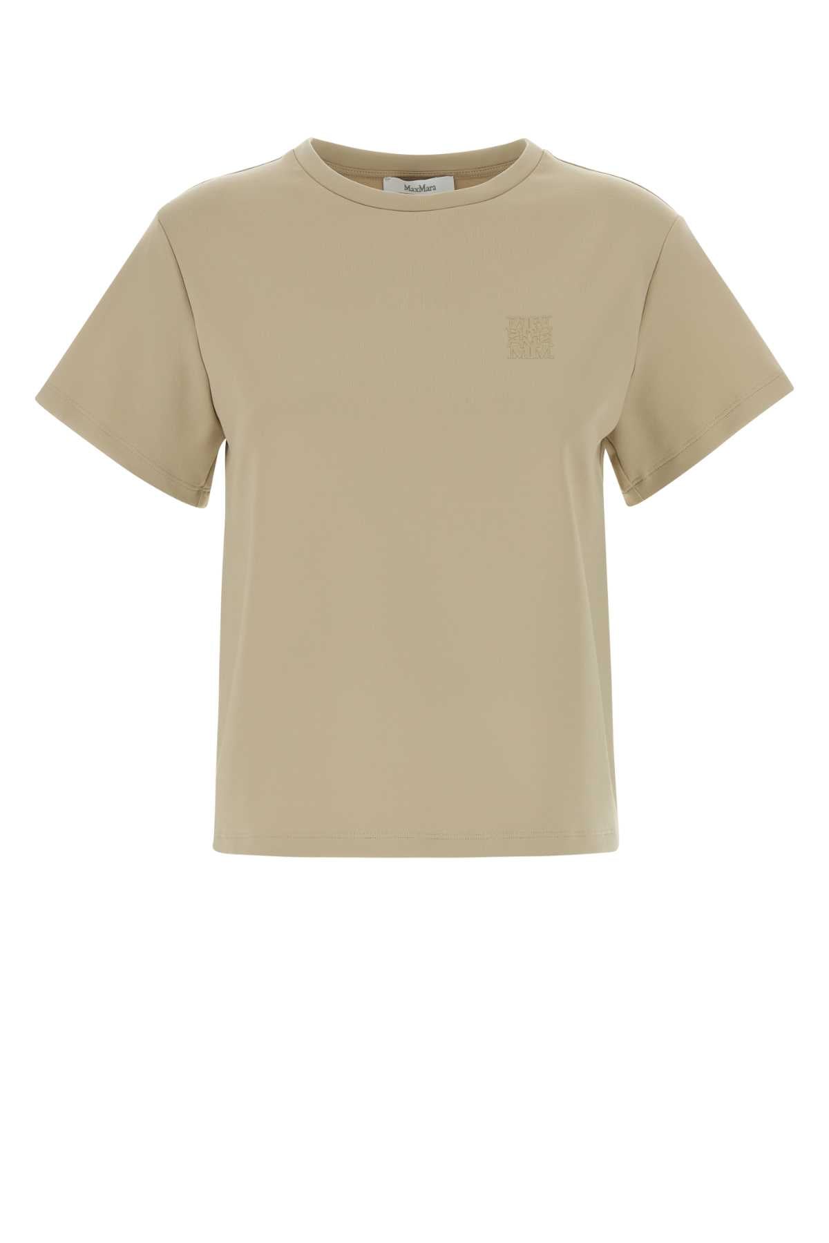 Max Mara Women Sand Stretch Jersey Quagga T-Shirt MAX MARA