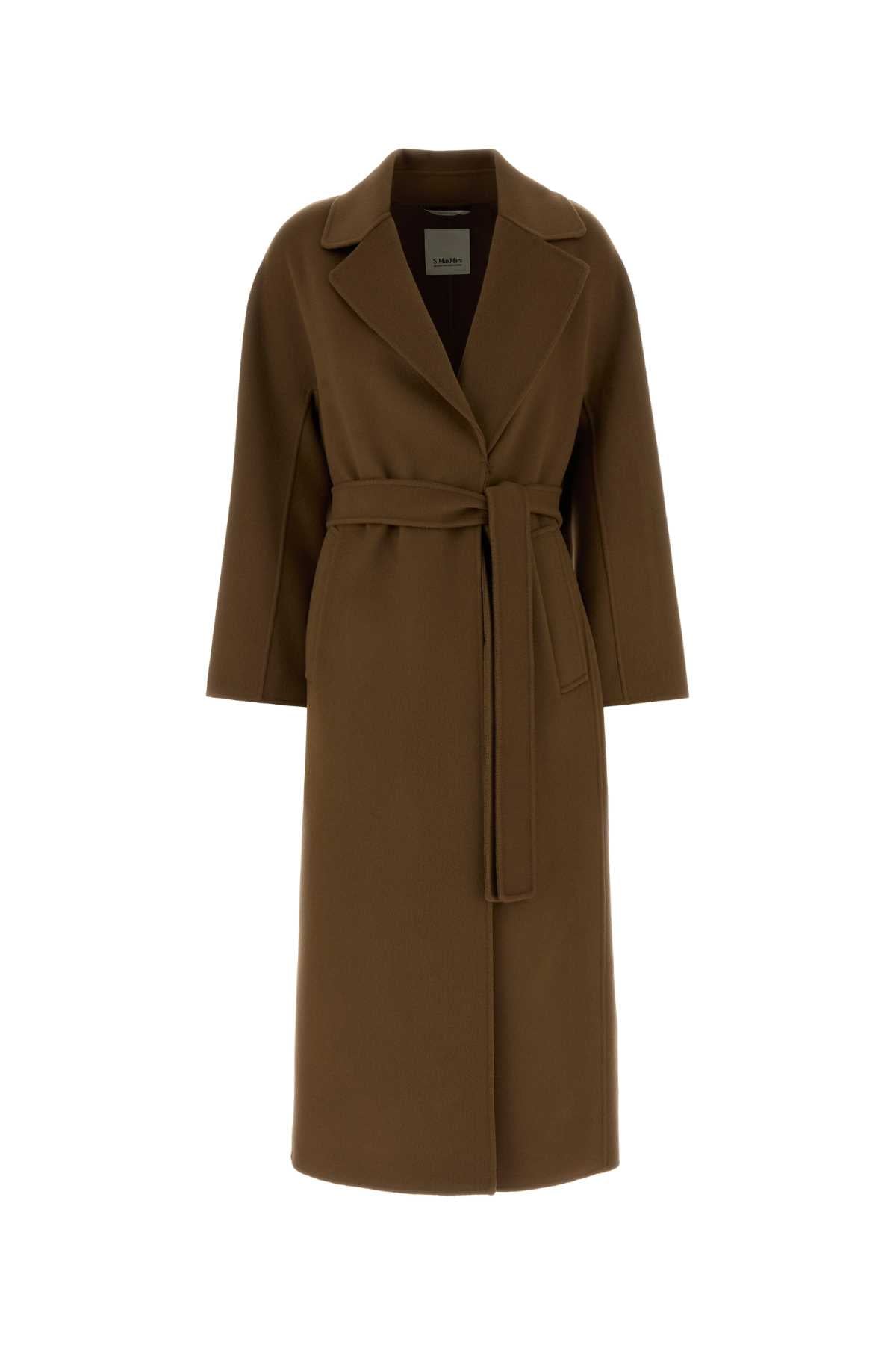S Maxmara Women Camel Wool Penelope Coat