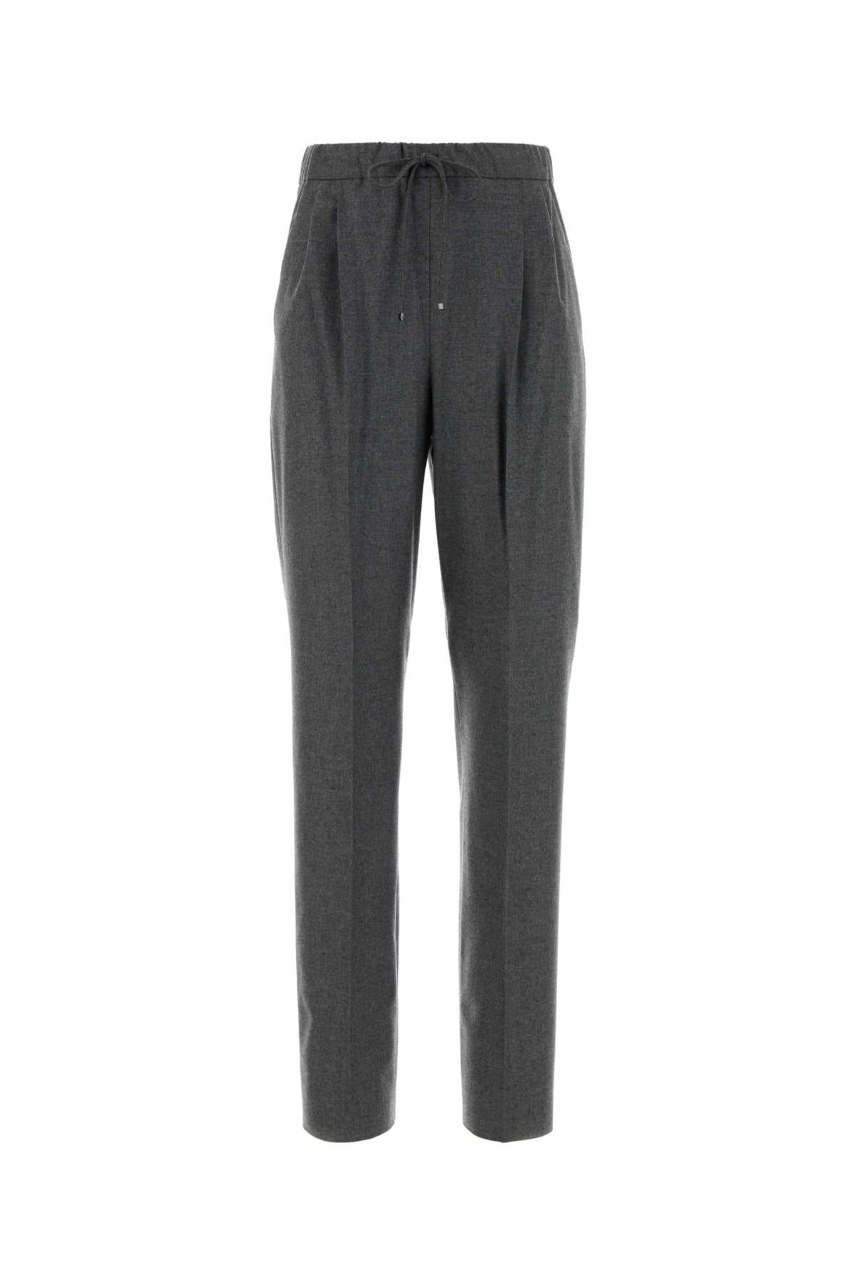 Max Mara Women Dark Grey Stretch Cashmere Zamia Pant MAX MARA