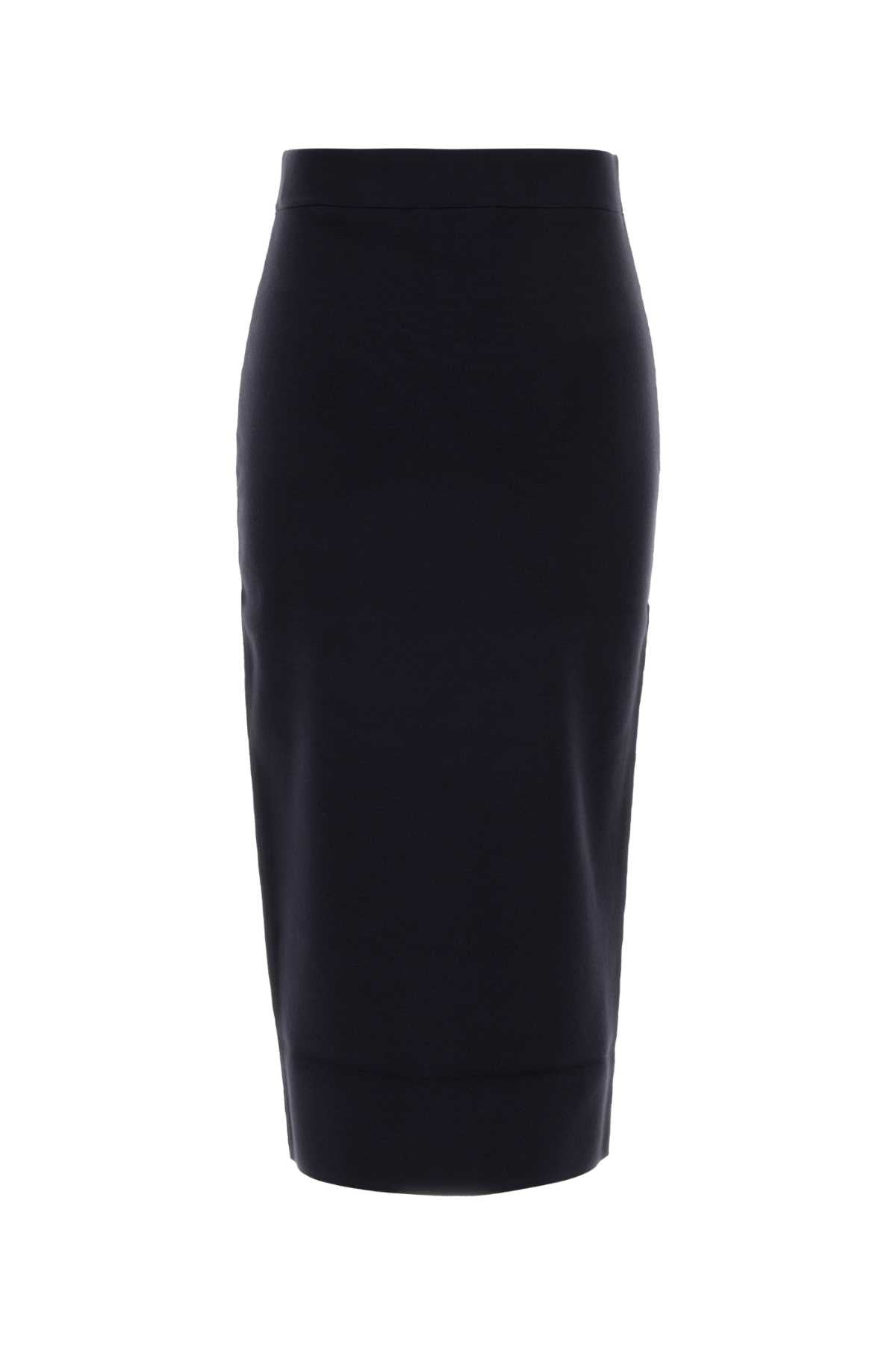 Max Mara Women Midnight Blue Viscose Blend Gamma Skirt MAX MARA