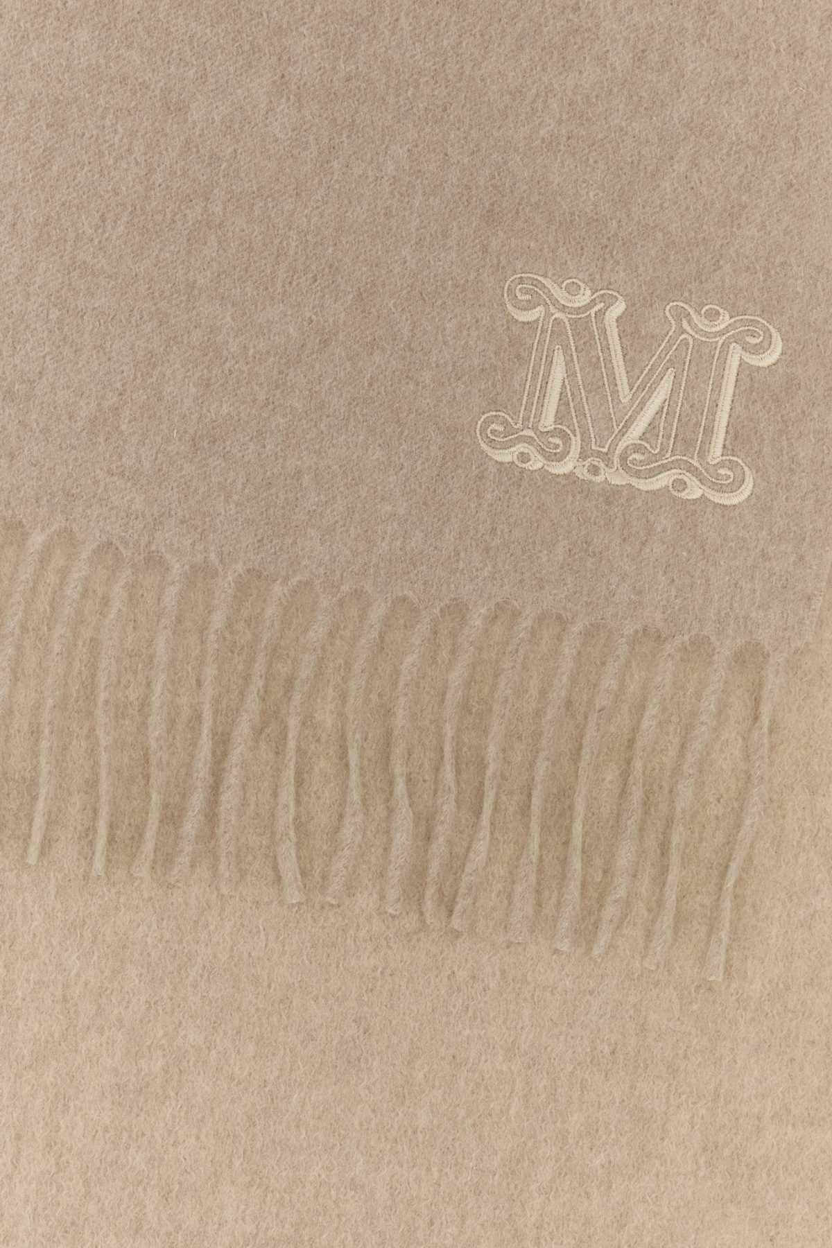 Max Mara Women Sand Cashmere Dalia Scarf MAX MARA