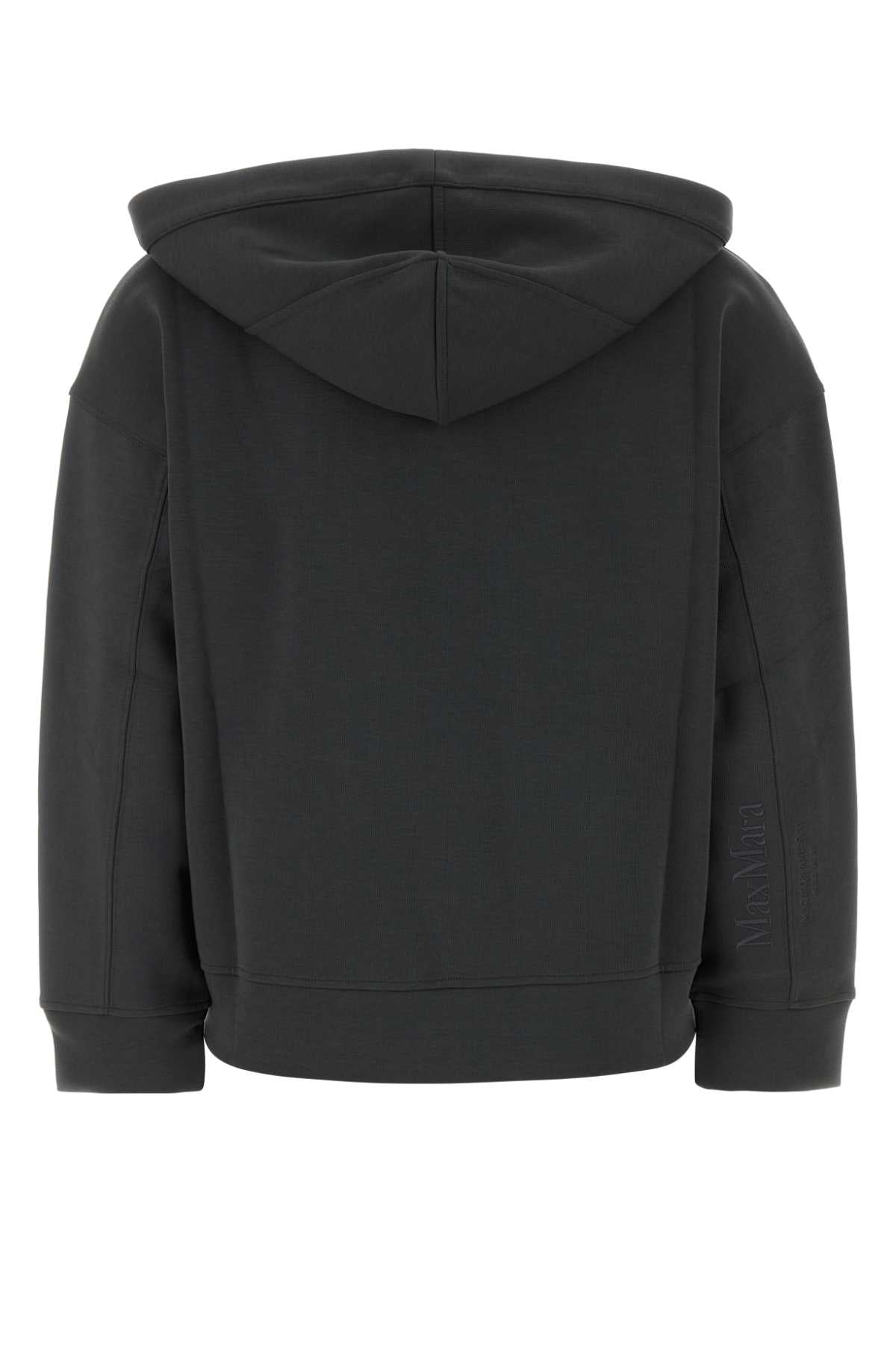 S Maxmara Women Dark Grey Cotton Blend Buona Sweatshirt S MAX MARA