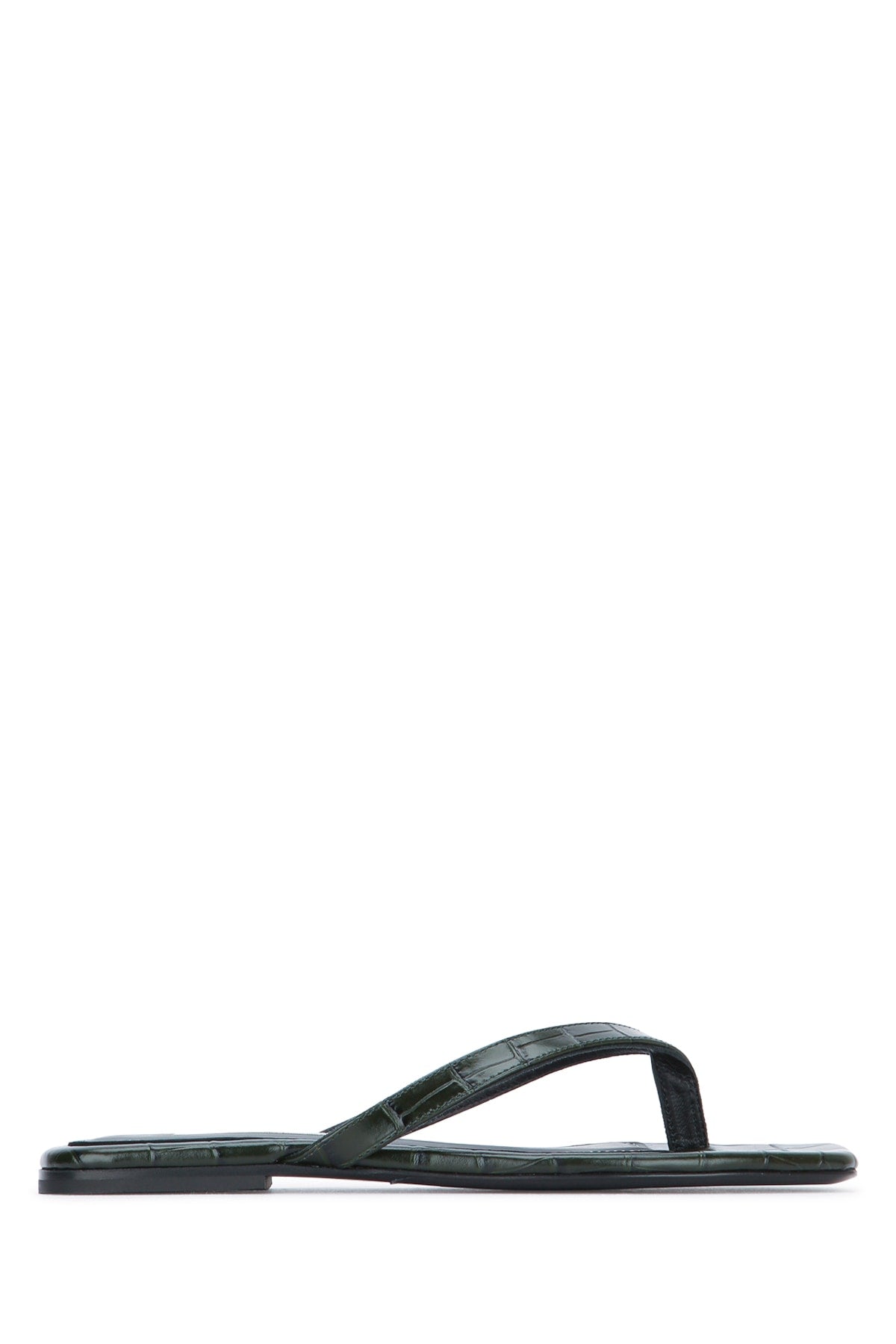 Toteme Women Croco-Embossed Flip Flops TOTEME