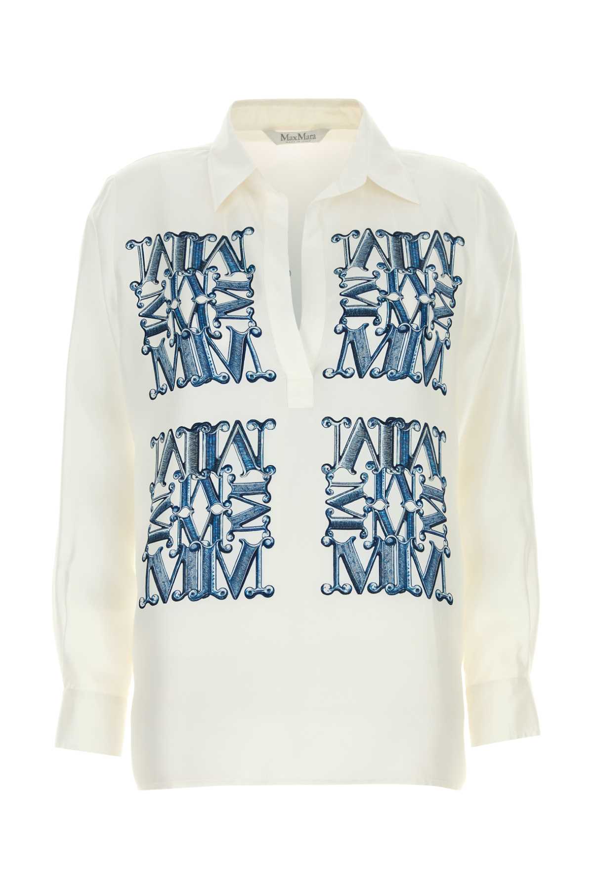 Max Mara Women White Silk Filtro Blouse MAX MARA