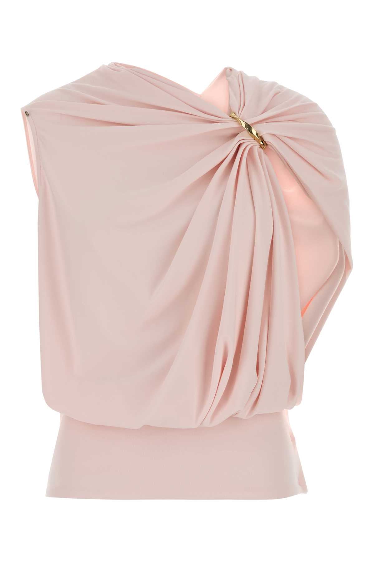Sportmax Women Pink Stretch Viscose Lacuna Top SPORTMAX