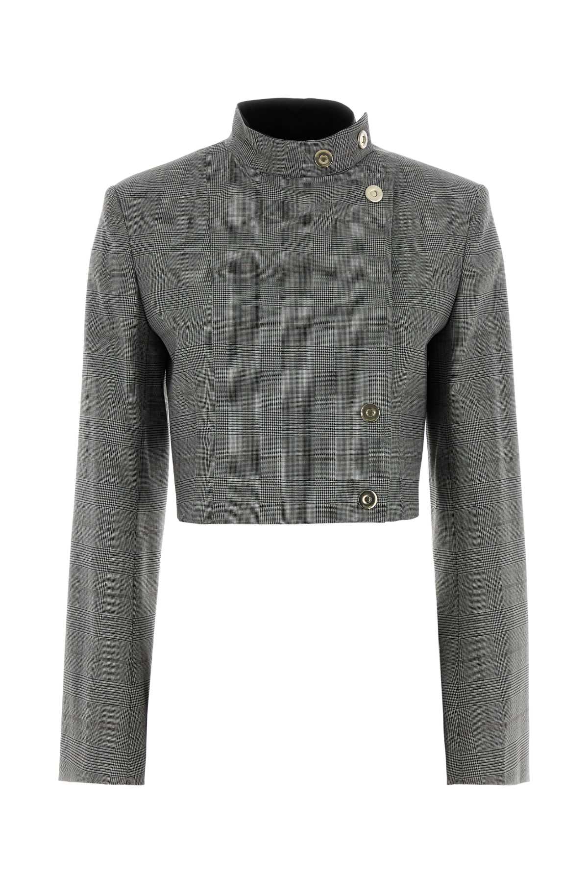 Sportmax Women Embroidered Stretch Wool Esposito Blazer SPORTMAX