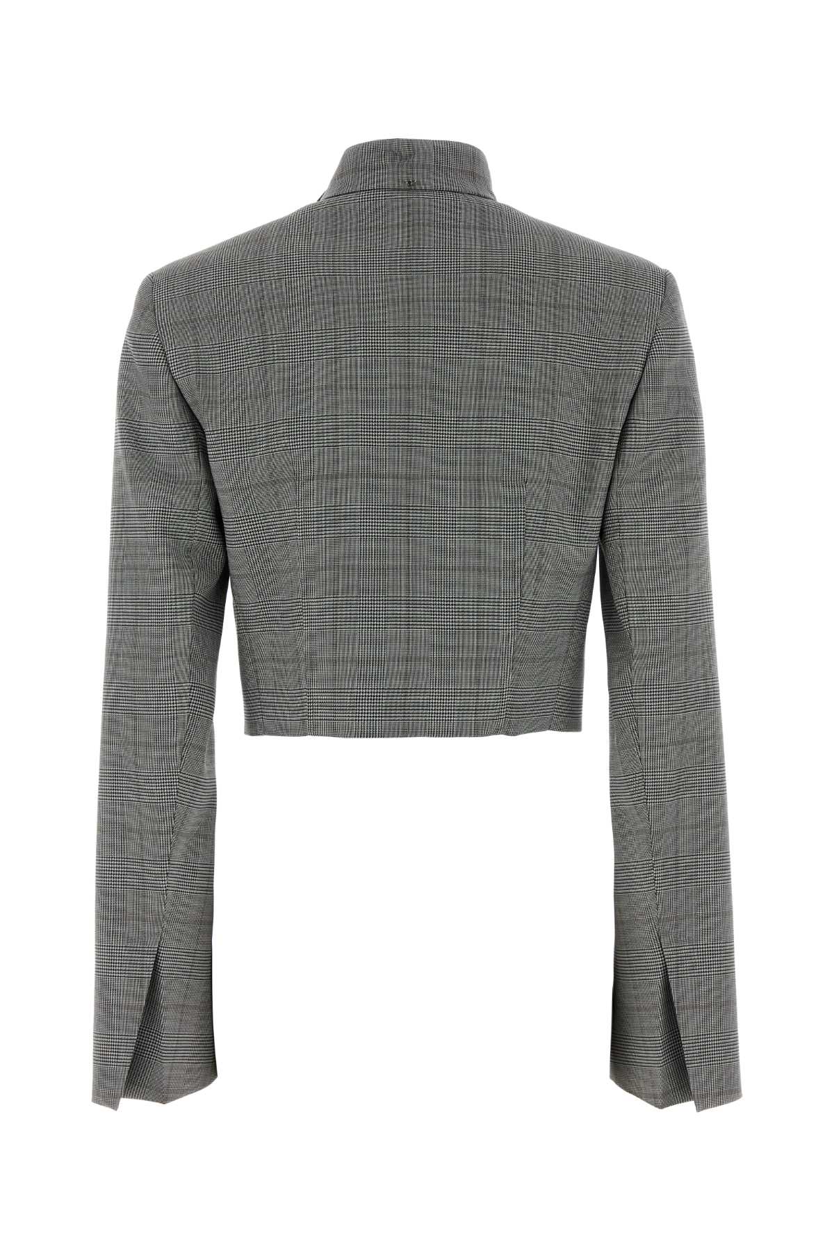 Sportmax Women Embroidered Stretch Wool Esposito Blazer SPORTMAX