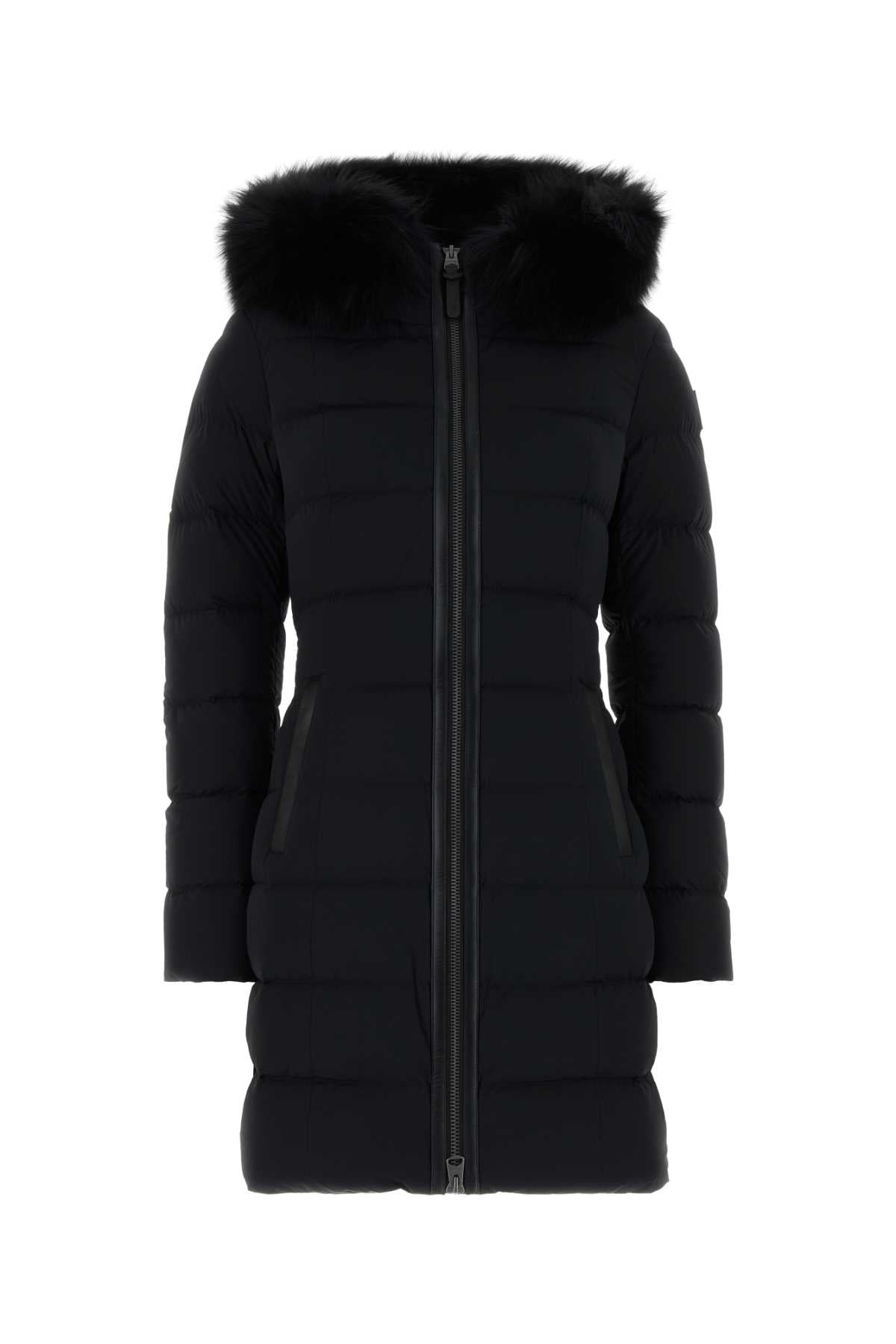Mackage Women Black Stretch Nylon Calla Down Jacket MACKAGE