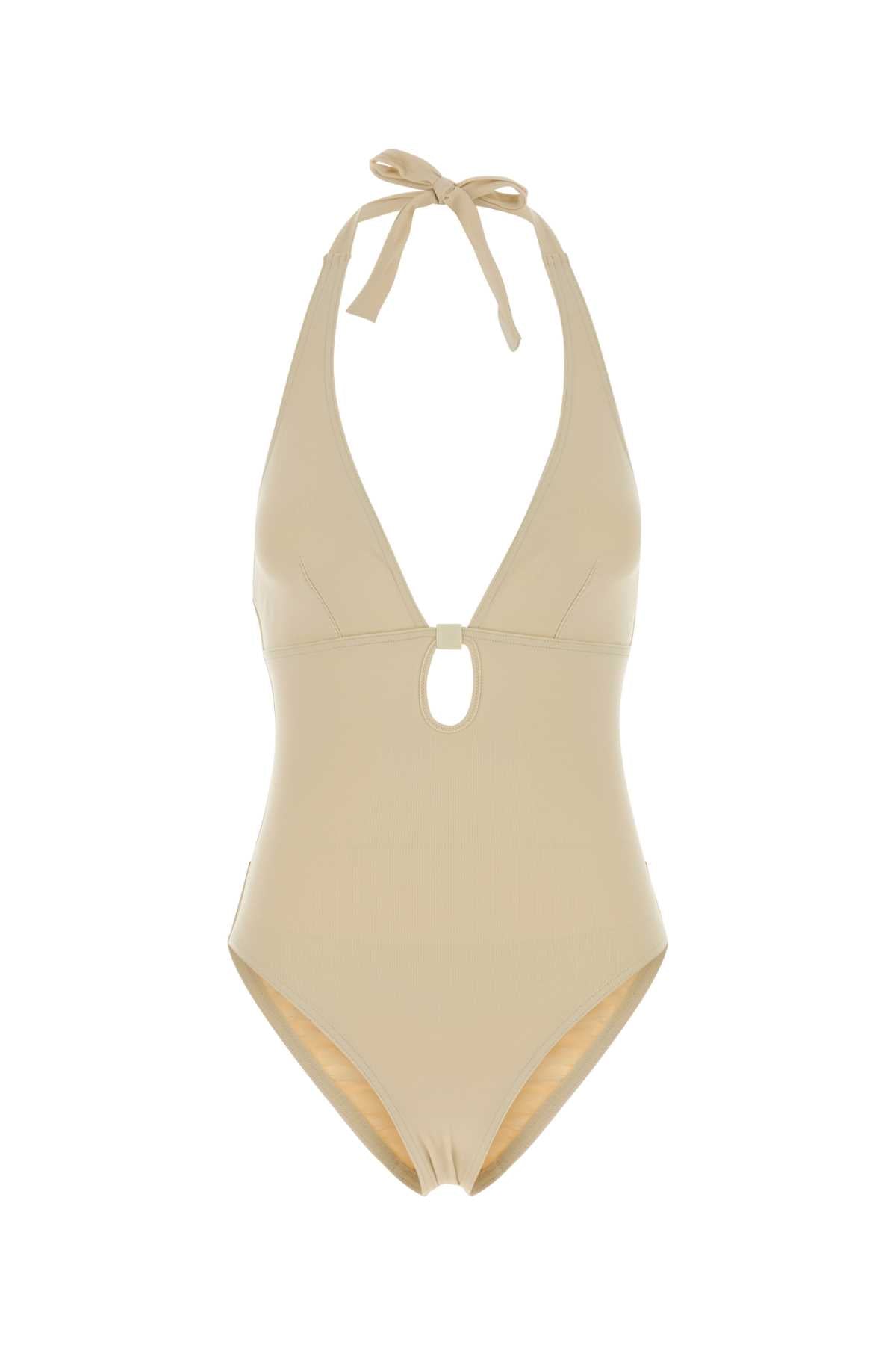 Eres Women Cream Stretch Nylon Harmony Swimsuit ERES